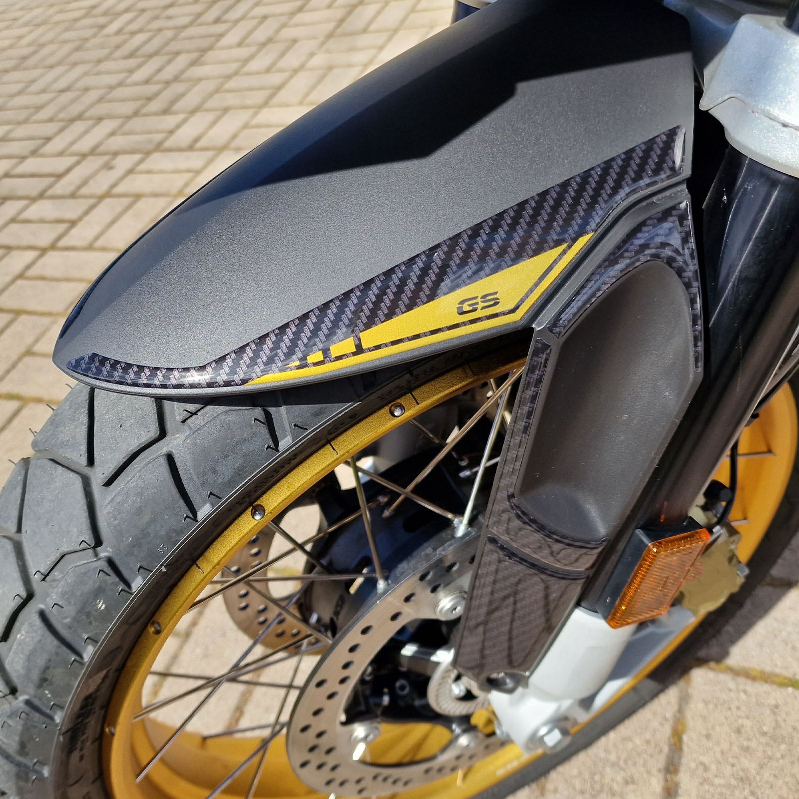 Resin Bike 3D Motorcycle Stickers - Front Fender | BMW R 1250 GS 2021>2024 -   Pyramid Motorcycle Accessories