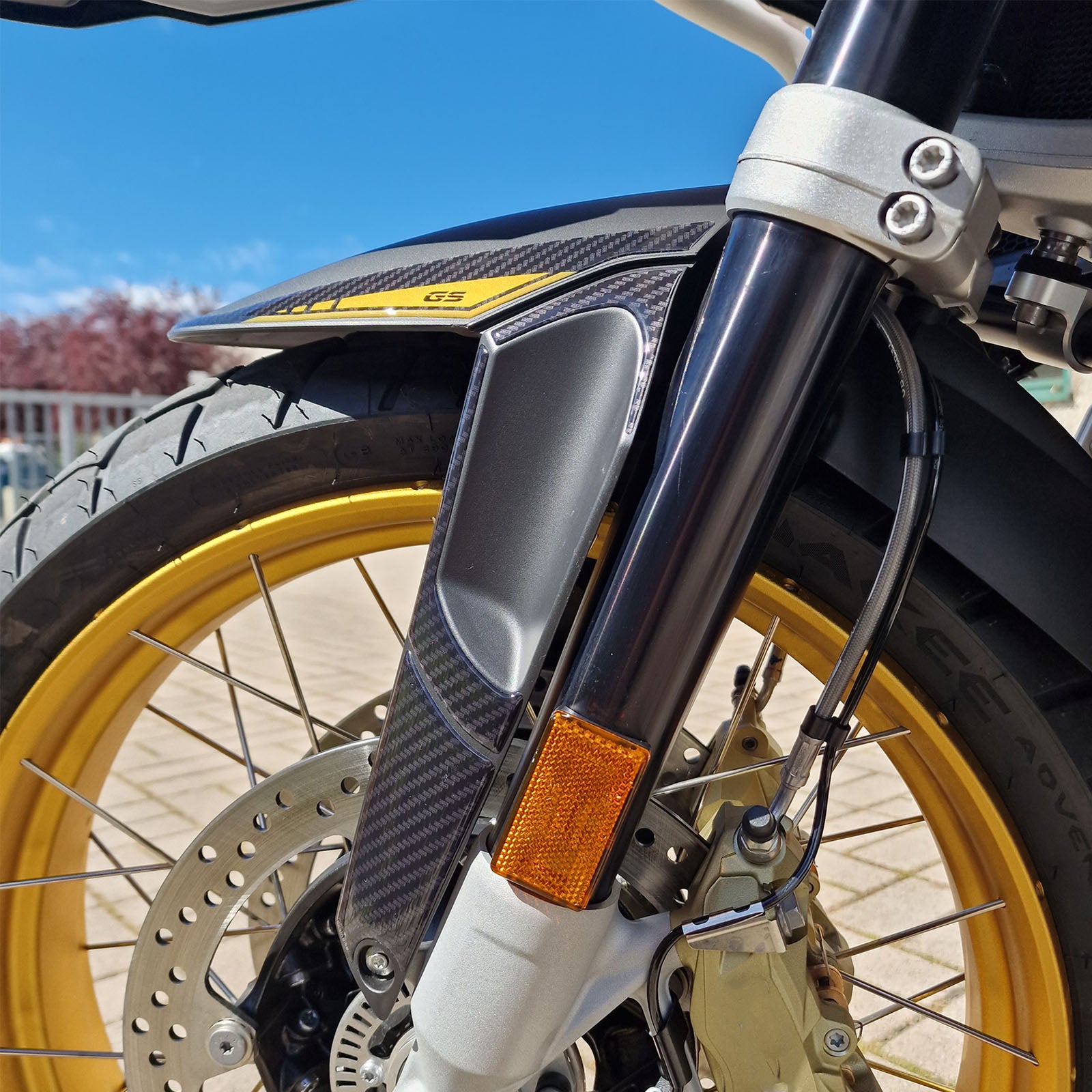 Resin Bike 3D Motorcycle Stickers - Front Fender | BMW R 1250 GS 2021>2024 -   Pyramid Motorcycle Accessories