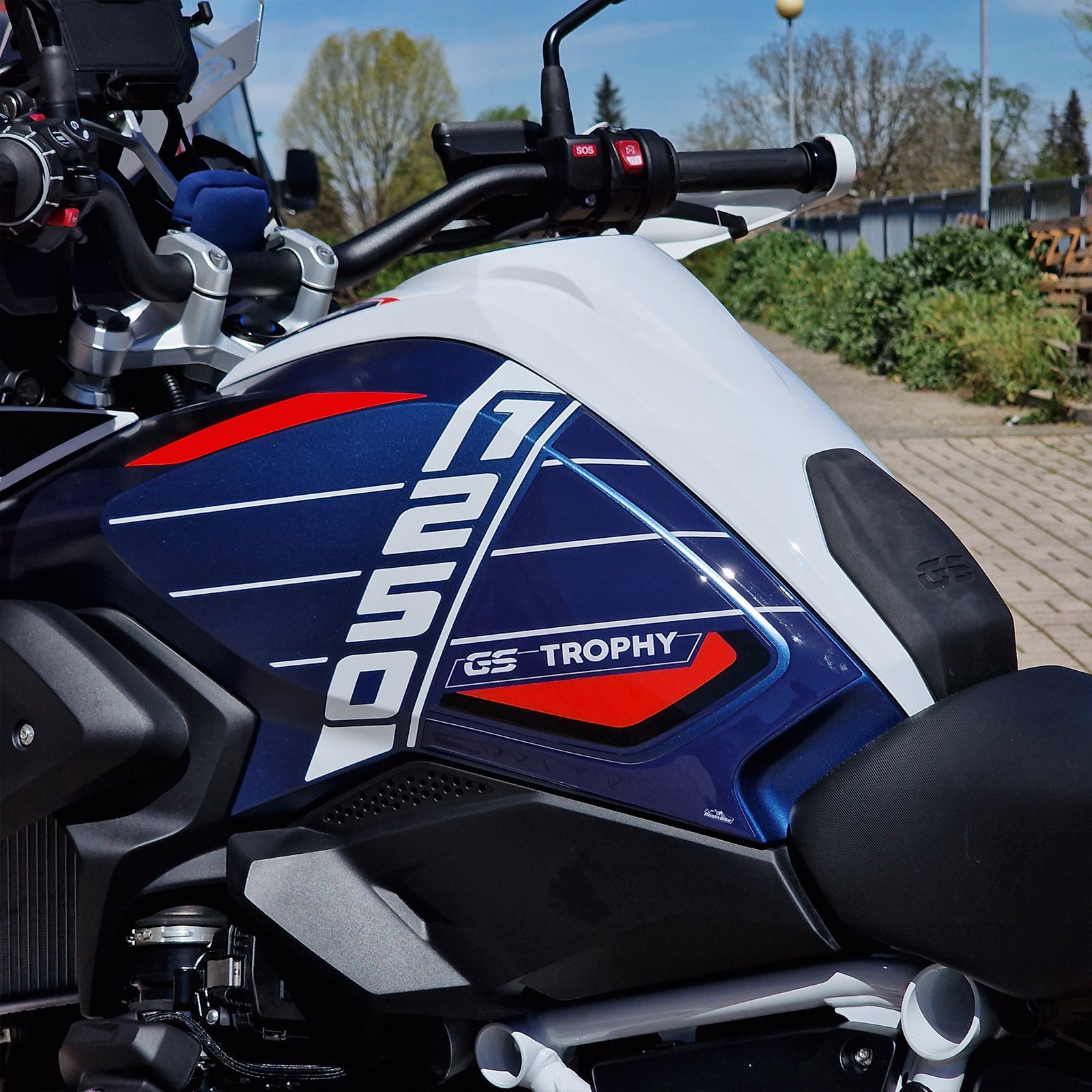 Resin Bike 3D Motorcycle Stickers - Tank Sides | BMW R 1250 GS 2021>2024 -   Pyramid Motorcycle Accessories