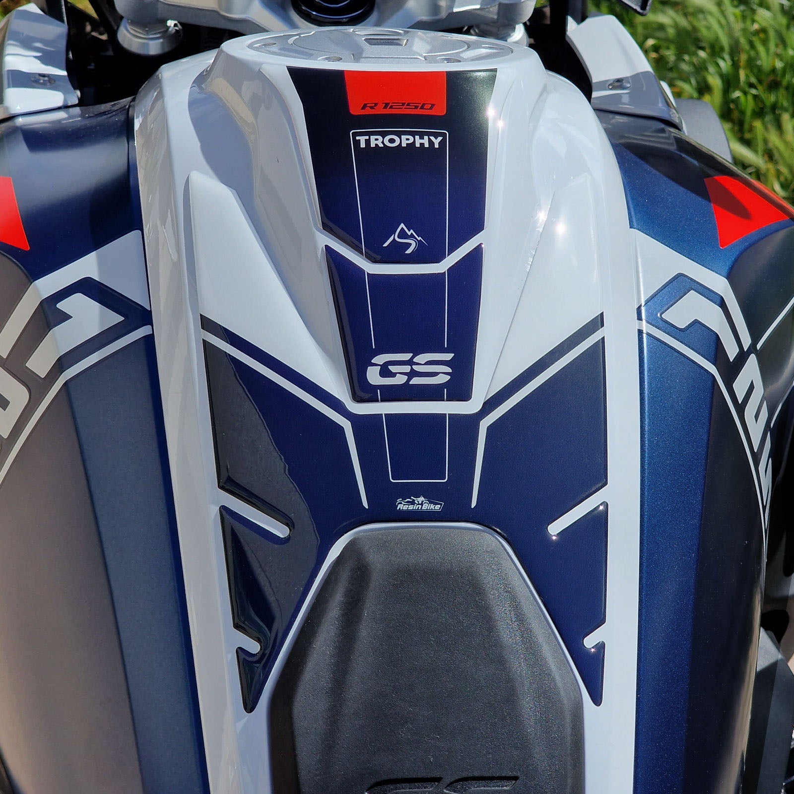 Resin Bike 3D Motorcycle Stickers - Tank Kit | BMW R 1250 GS 2021>2024 RB-1000668200001 -   Pyramid Motorcycle Accessories