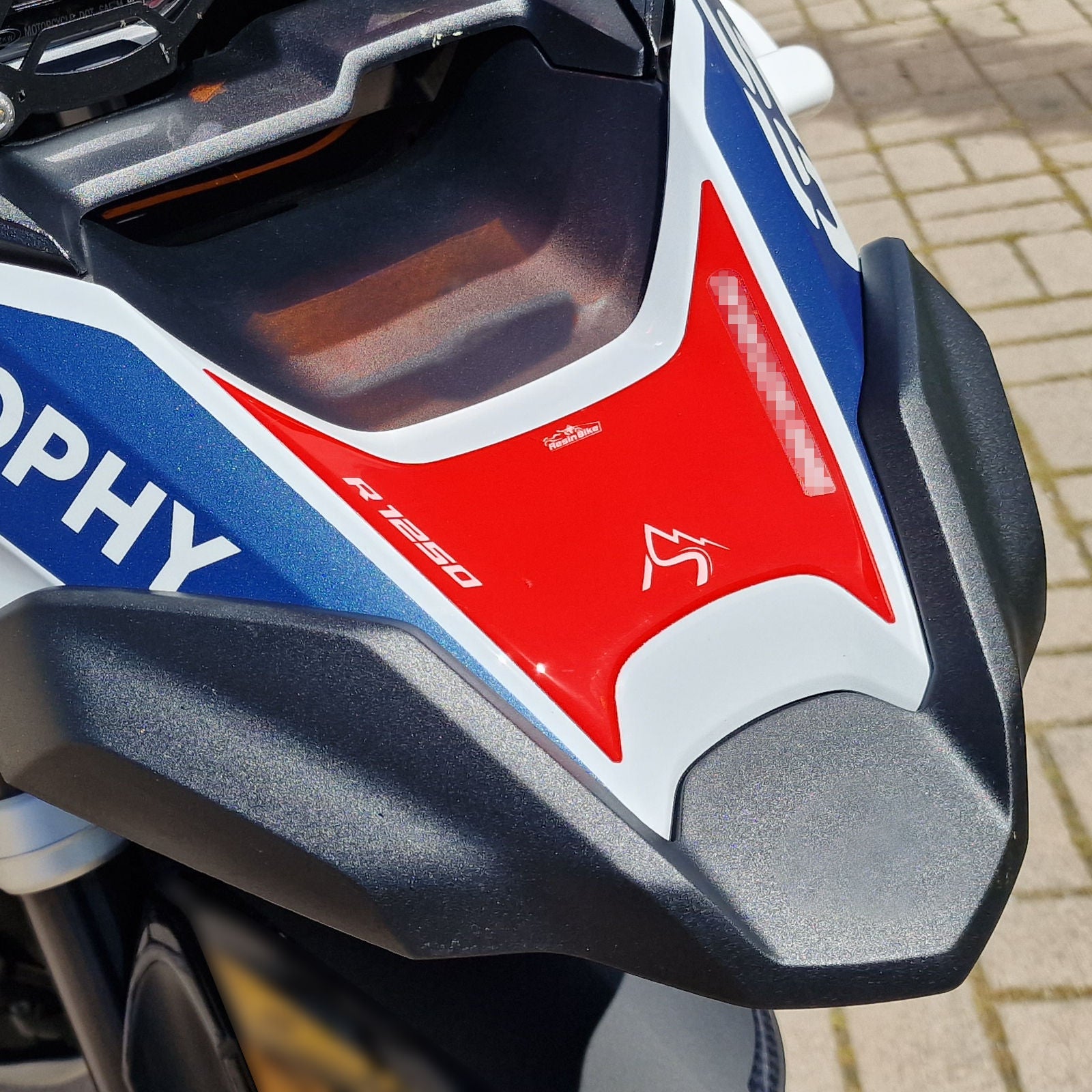 Resin Bike 3D Motorcycle Stickers - Tank Kit | BMW R 1250 GS 2021>2024 RB-1000668200001 -   Pyramid Motorcycle Accessories