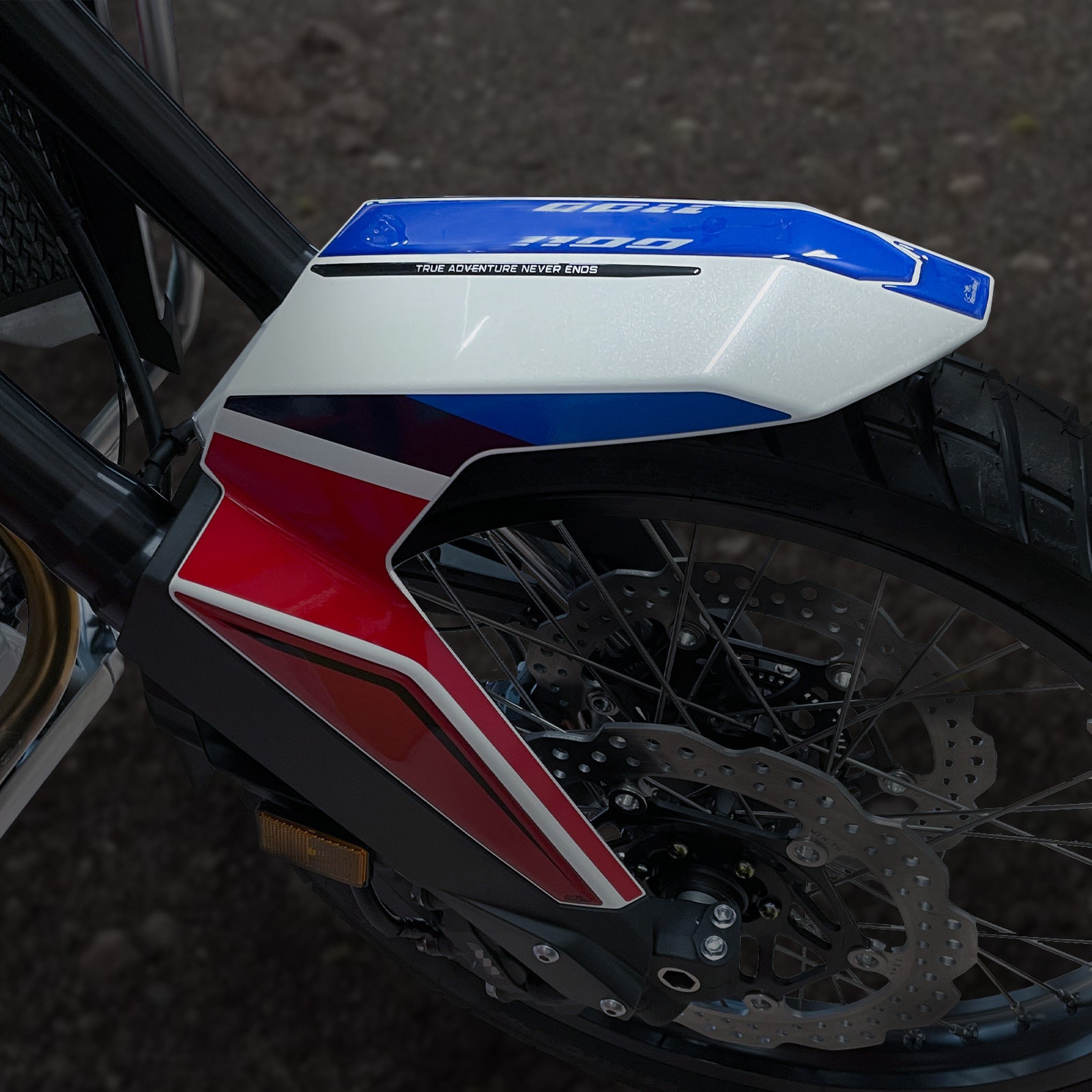 Resin Bike 3D Motorcycle Stickers - Tank Kit | Honda CRF 1000 L Africa Twin 2022>2023 -   Pyramid Motorcycle Accessories