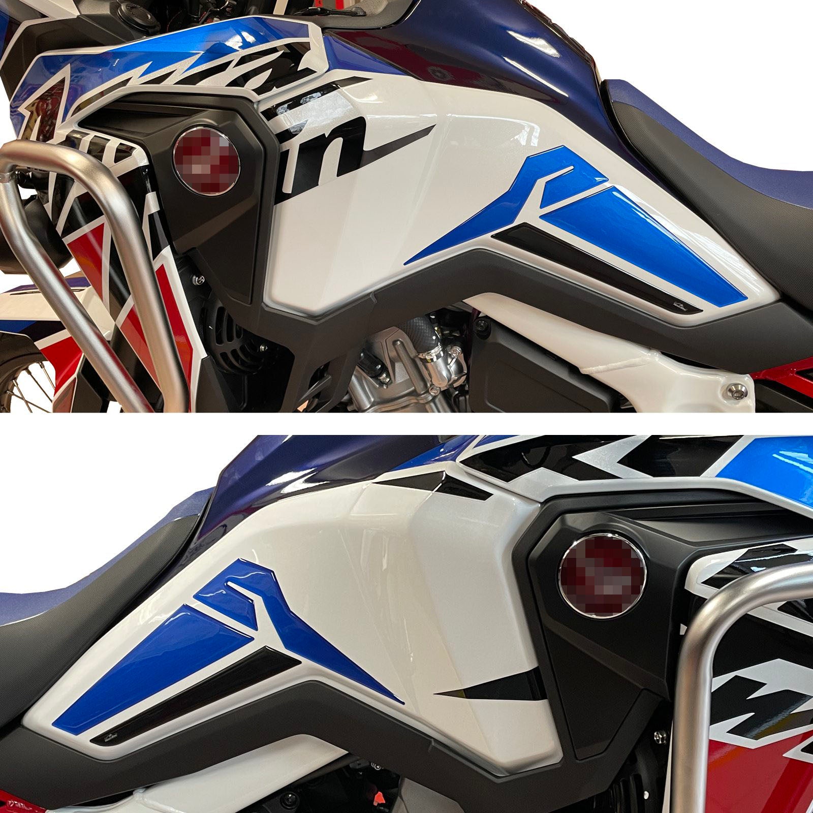 Resin Bike 3D Motorcycle Stickers - Tank Kit | Honda CRF 1000 L Africa Twin 2022>2023 RB-1000668400005 -   Pyramid Motorcycle Accessories