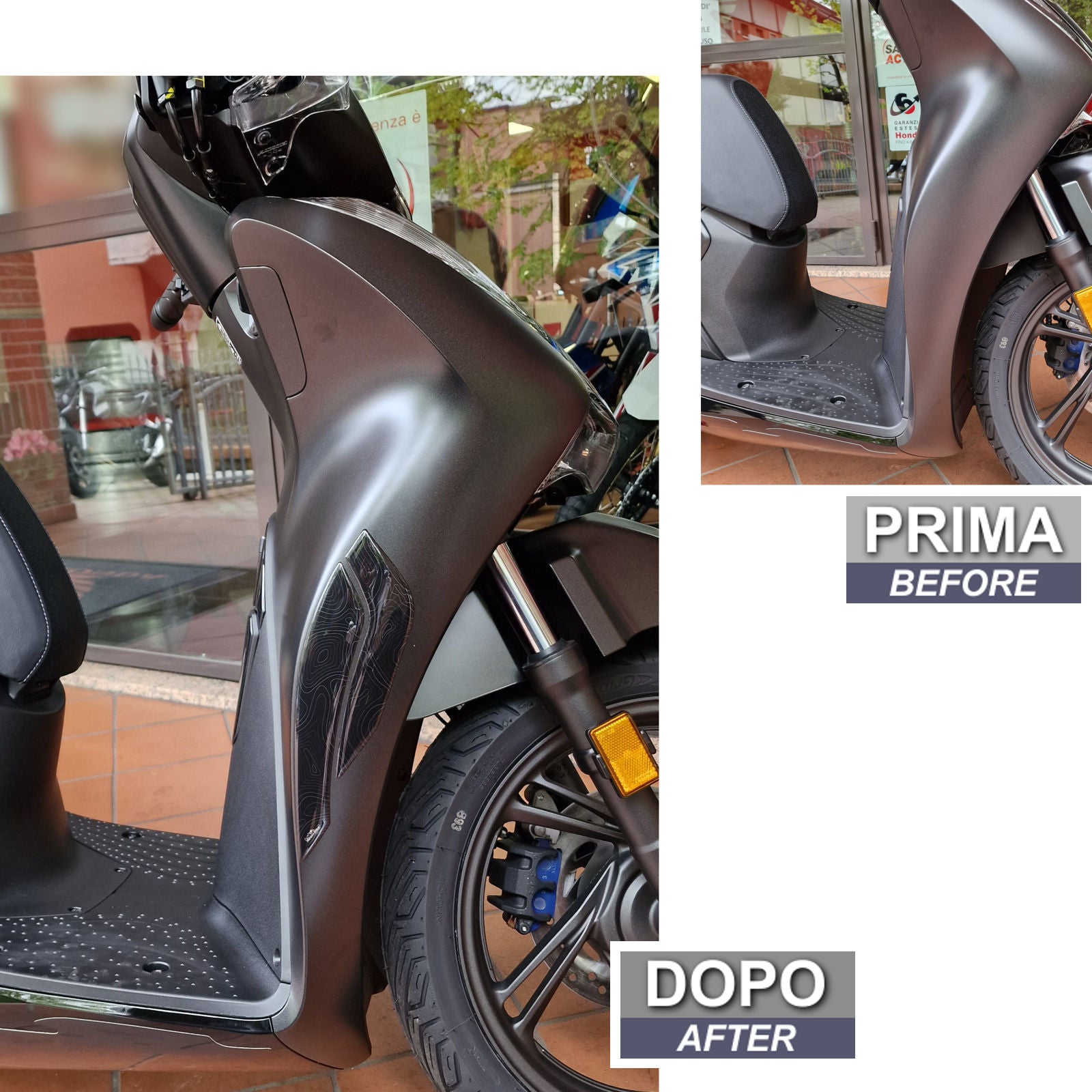 Resin Bike 3D Motorcycle Stickers - Beak | Honda SH 125i/150i 2020>2025 -   Pyramid Motorcycle Accessories