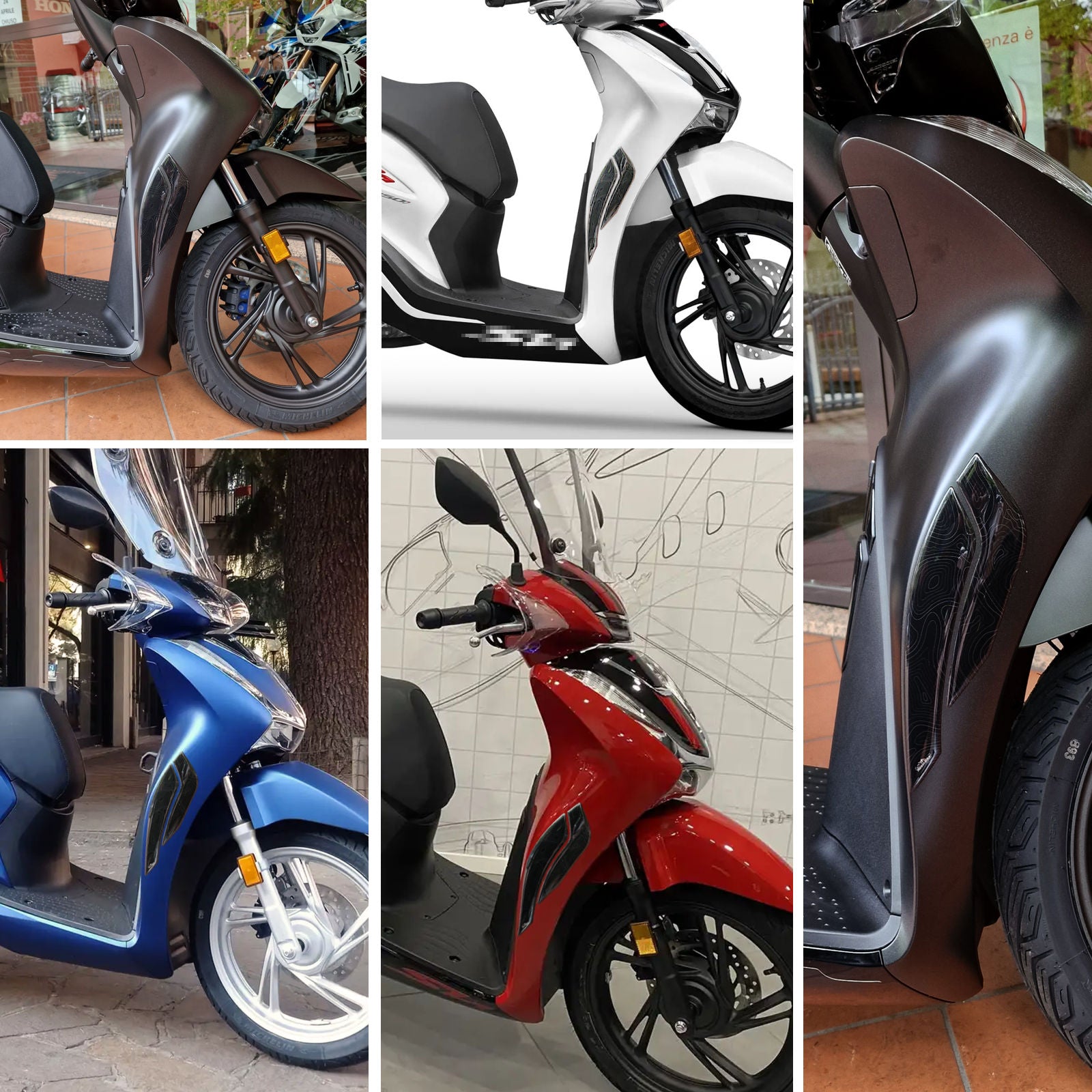 Resin Bike 3D Motorcycle Stickers - Beak | Honda SH 125i/150i 2020>2025 -   Pyramid Motorcycle Accessories