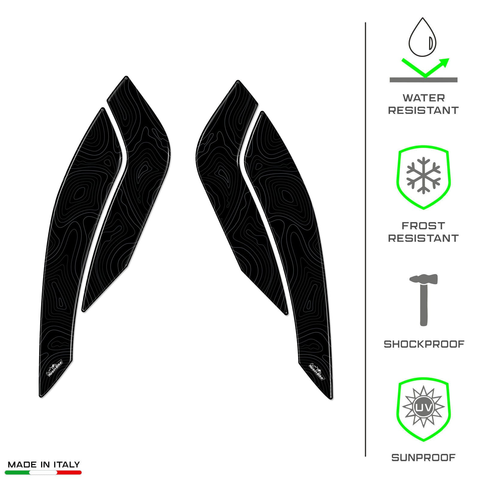 Resin Bike 3D Motorcycle Stickers - Beak | Honda SH 125i/150i 2020>2025 -   Pyramid Motorcycle Accessories