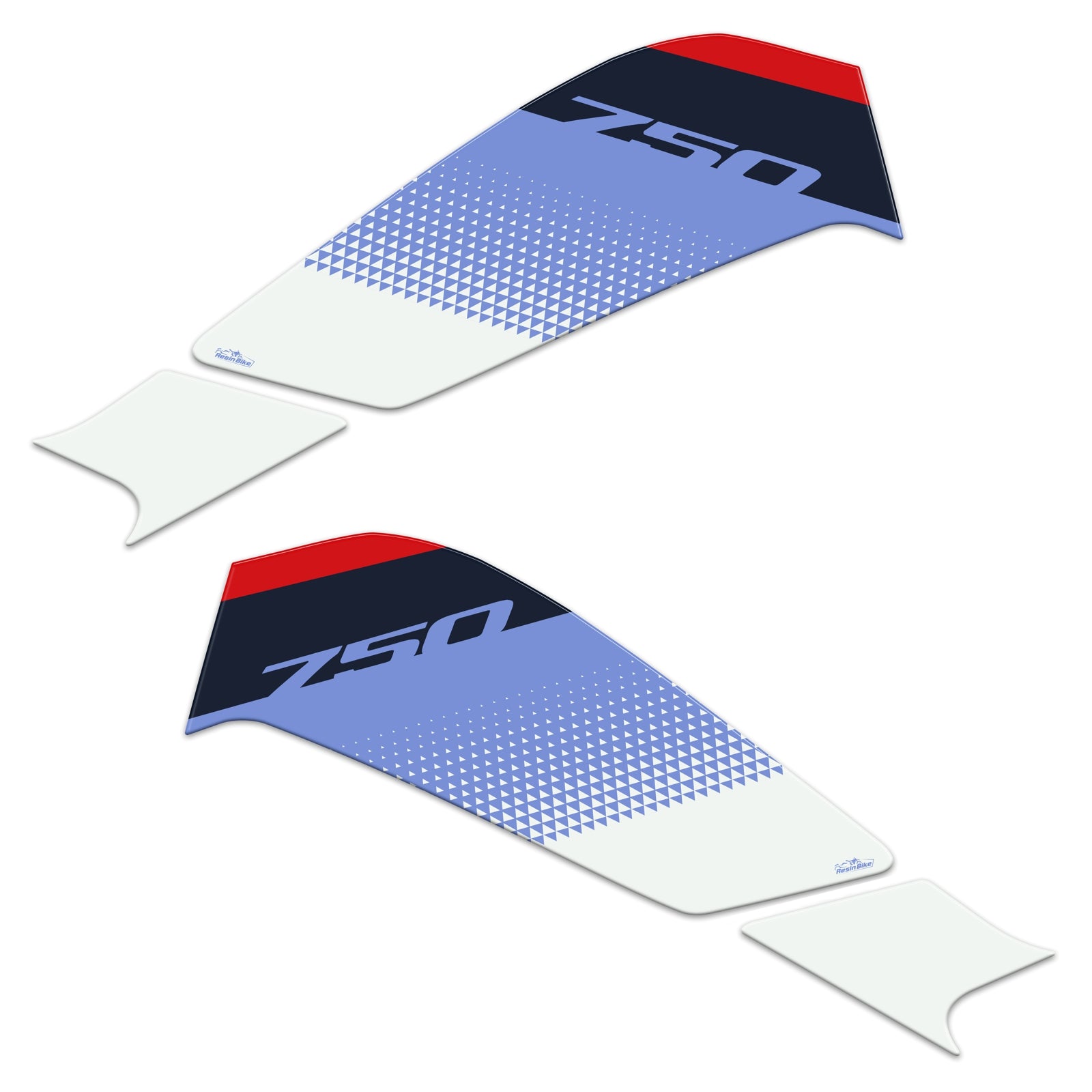 Resin Bike 3D Motorcycle Stickers - Tank Sides | Honda XL 750 Transalp 2023>2024 RB-1000670300003 -   Pyramid Motorcycle Accessories