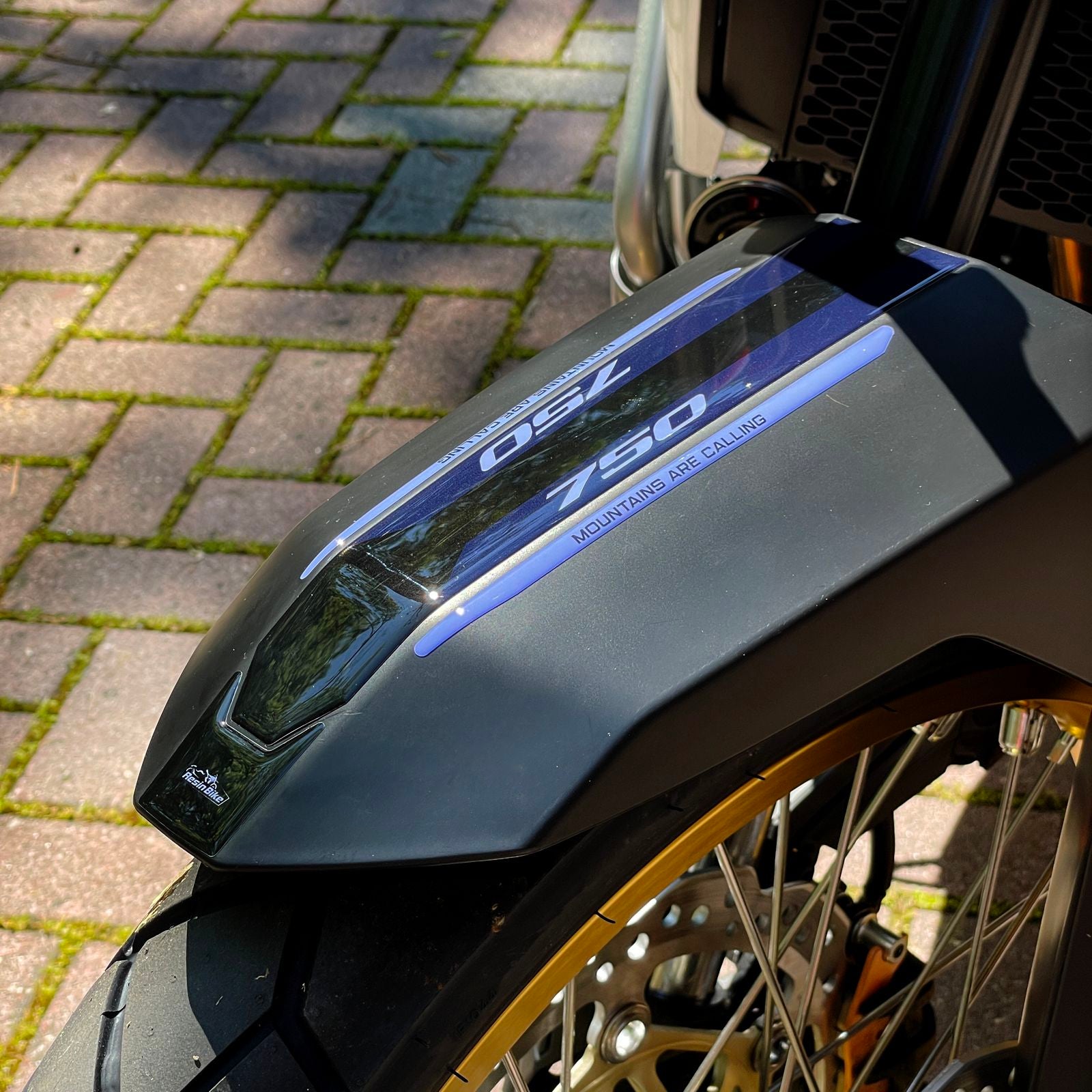 Resin Bike 3D Motorcycle Stickers - Front Fender | Honda XL 750 Transalp 2023>2025 RB-1000669900009 -   Pyramid Motorcycle Accessories