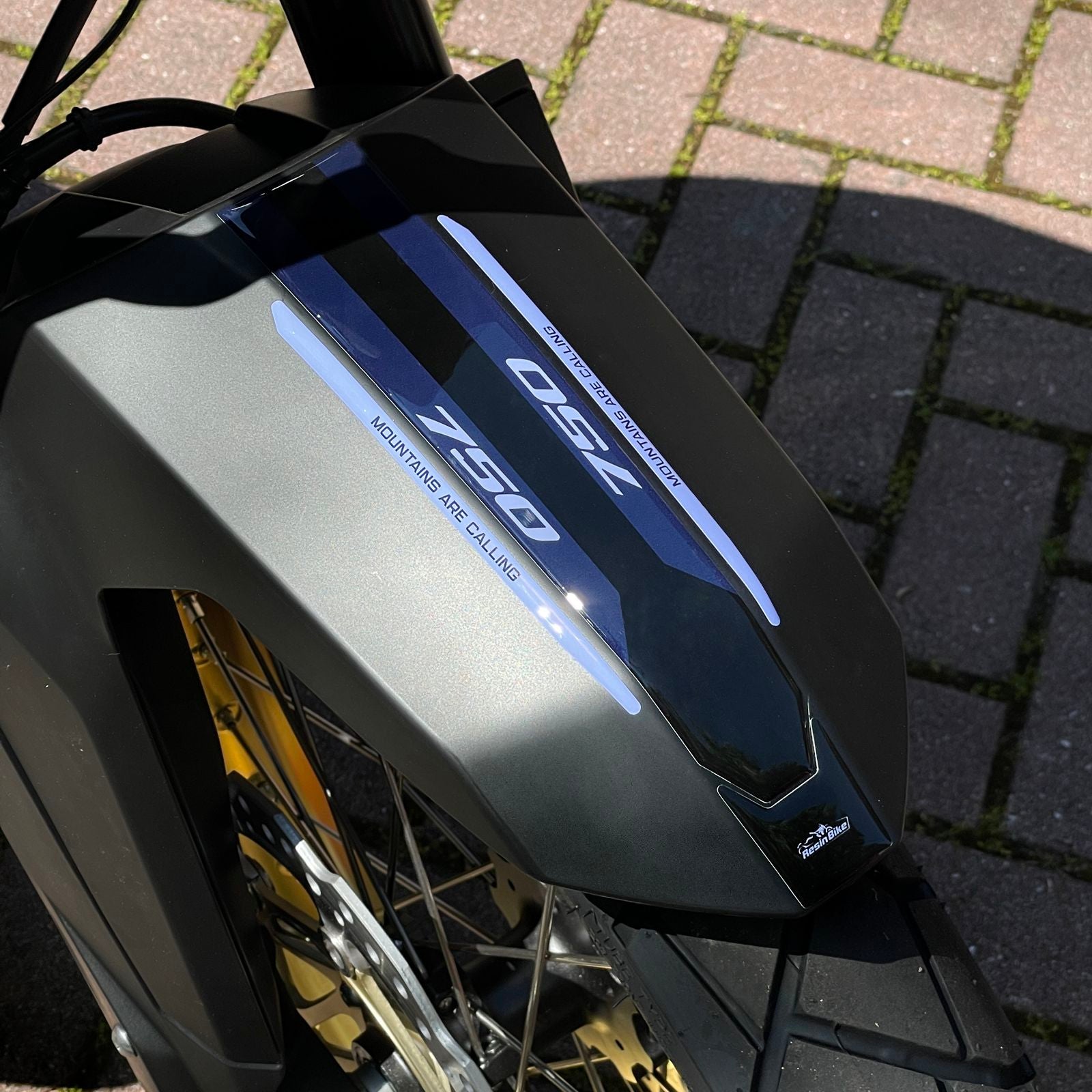 Resin Bike 3D Motorcycle Stickers - Front Fender | Honda XL 750 Transalp 2023>2025 RB-1000669900009 -   Pyramid Motorcycle Accessories