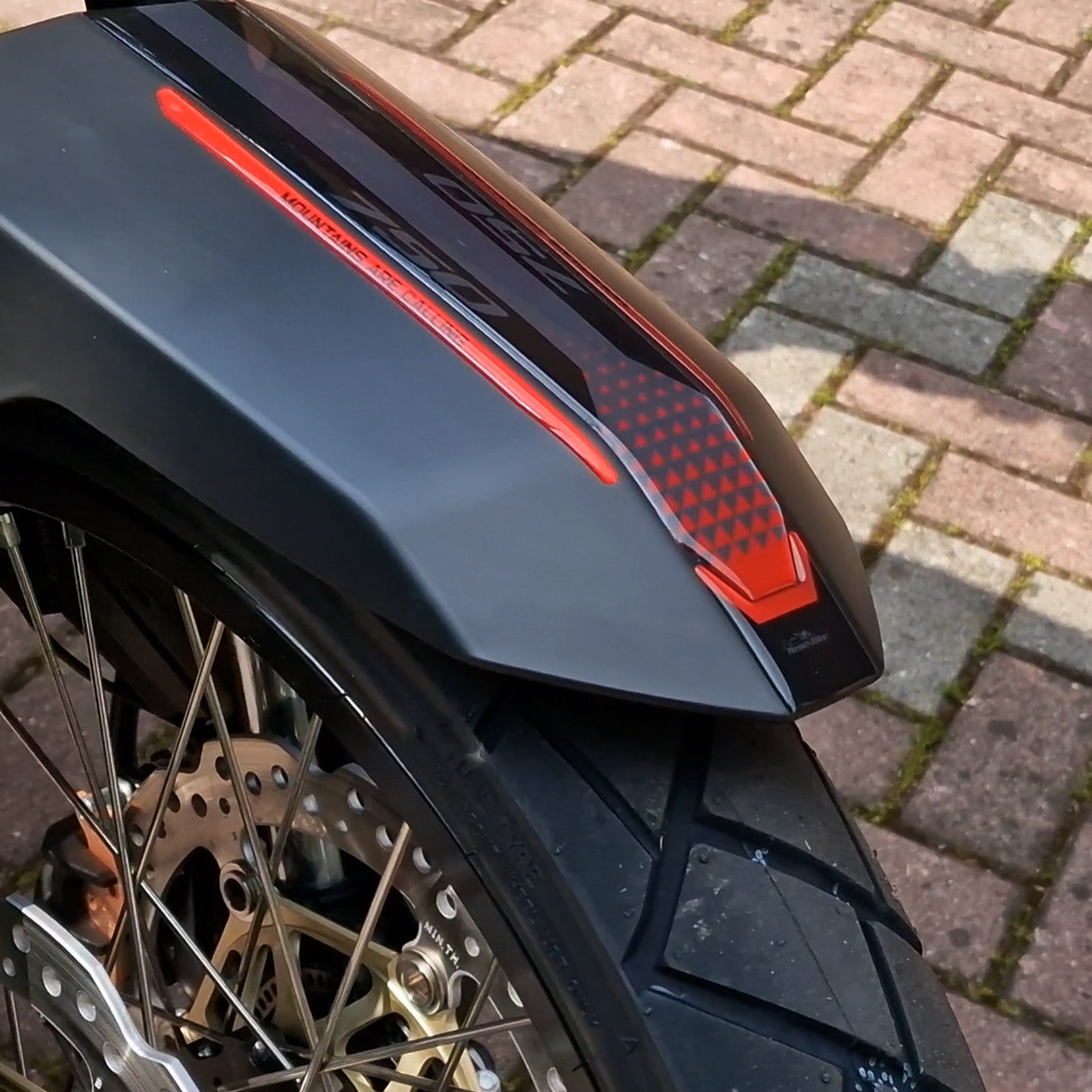 Resin Bike 3D Motorcycle Stickers - Front Fender | Honda XL 750 Transalp 2023>2025 -   Pyramid Motorcycle Accessories
