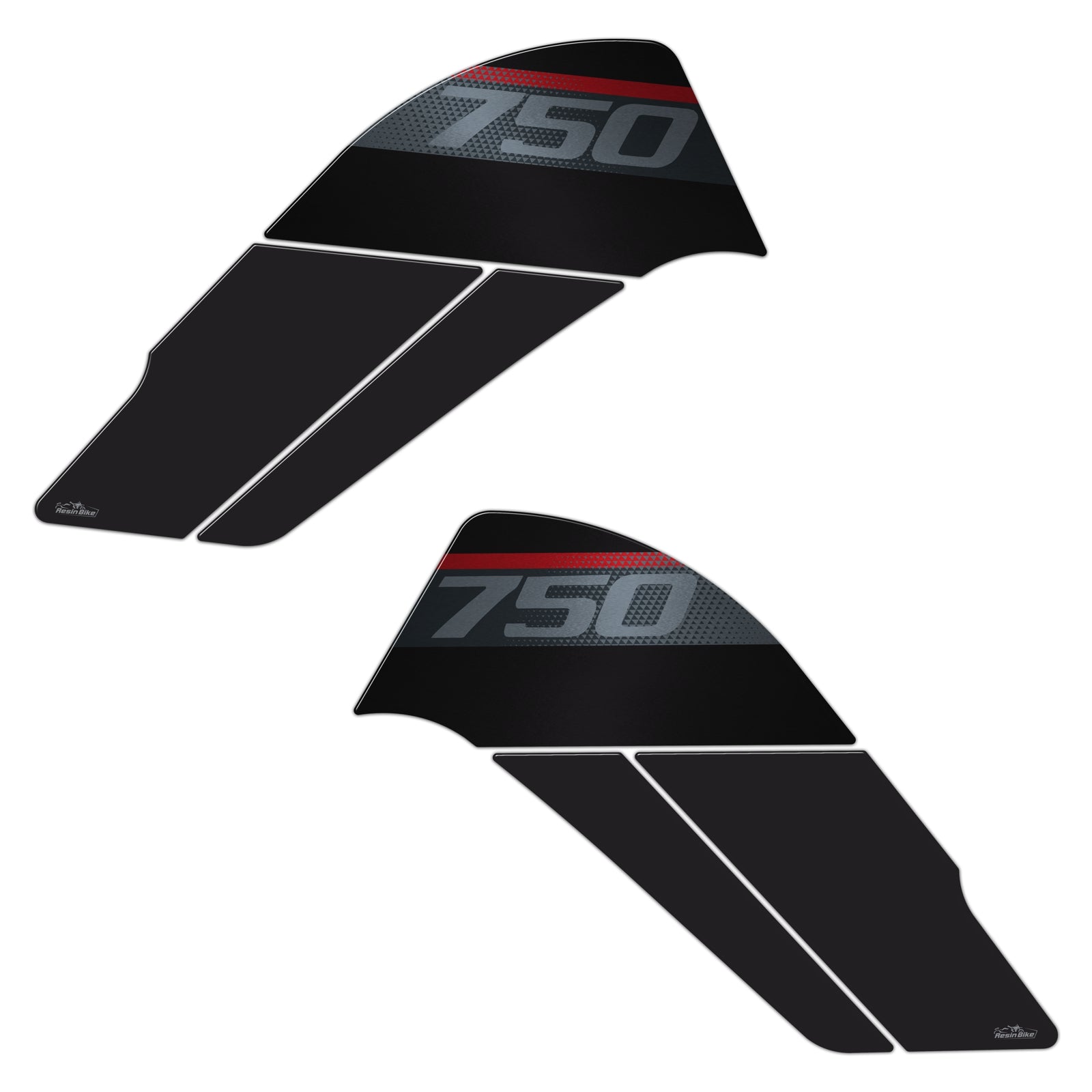 Resin Bike 3D Motorcycle Stickers - Tank Sides | Honda XL 750 Transalp 2023>2024 RB-1000671300002 -   Pyramid Motorcycle Accessories