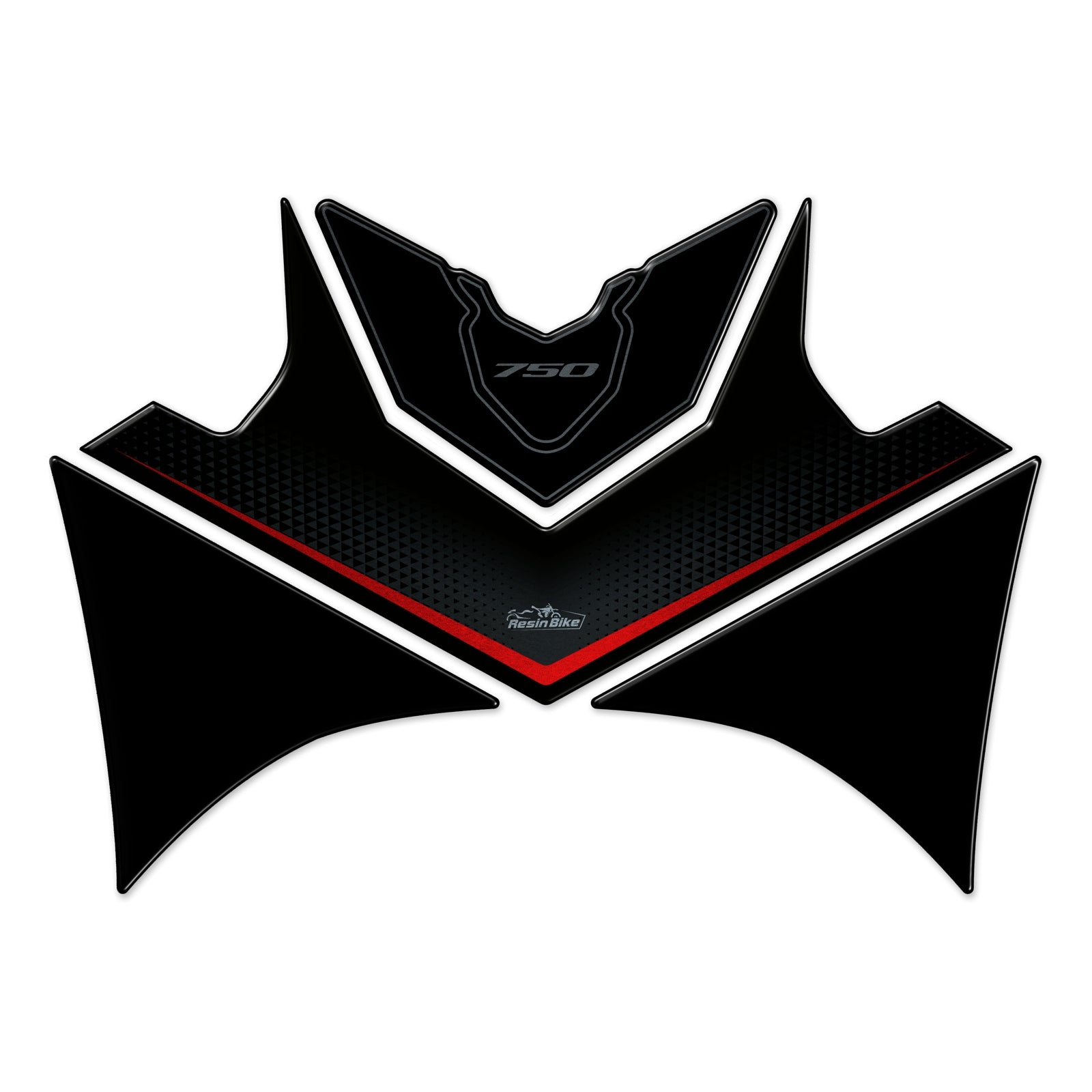 Resin Bike 3D Motorcycle Stickers - Tank Pad | Honda XL 750 Transalp 2023>2025 RB-1000671500006 -   Pyramid Motorcycle Accessories