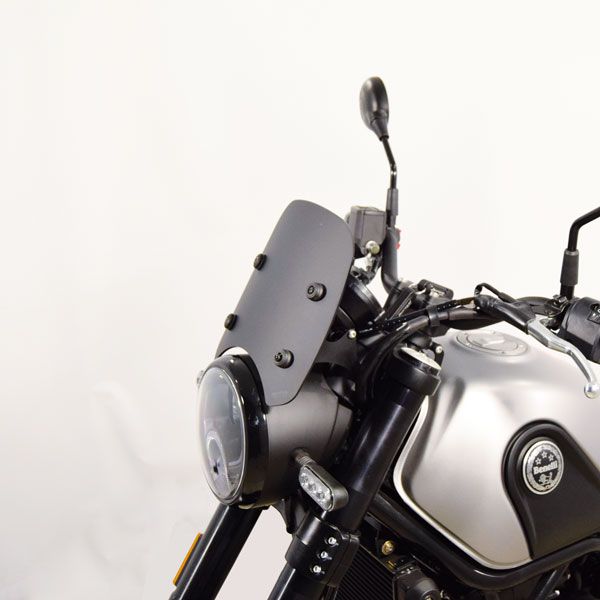 Isotta Low Screen | Matte Black | Benelli Leoncino 500 2017-2024 -   Pyramid Motorcycle Accessories