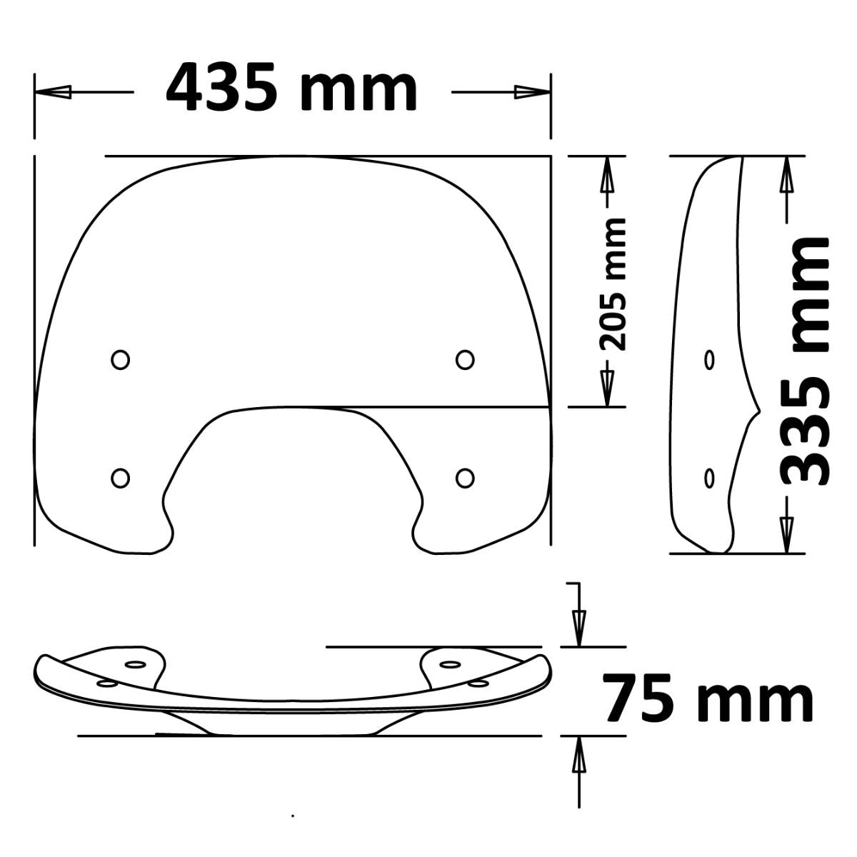 Isotta Screen Original Type | Piaggio Vespa Sprint -   Pyramid Motorcycle Accessories