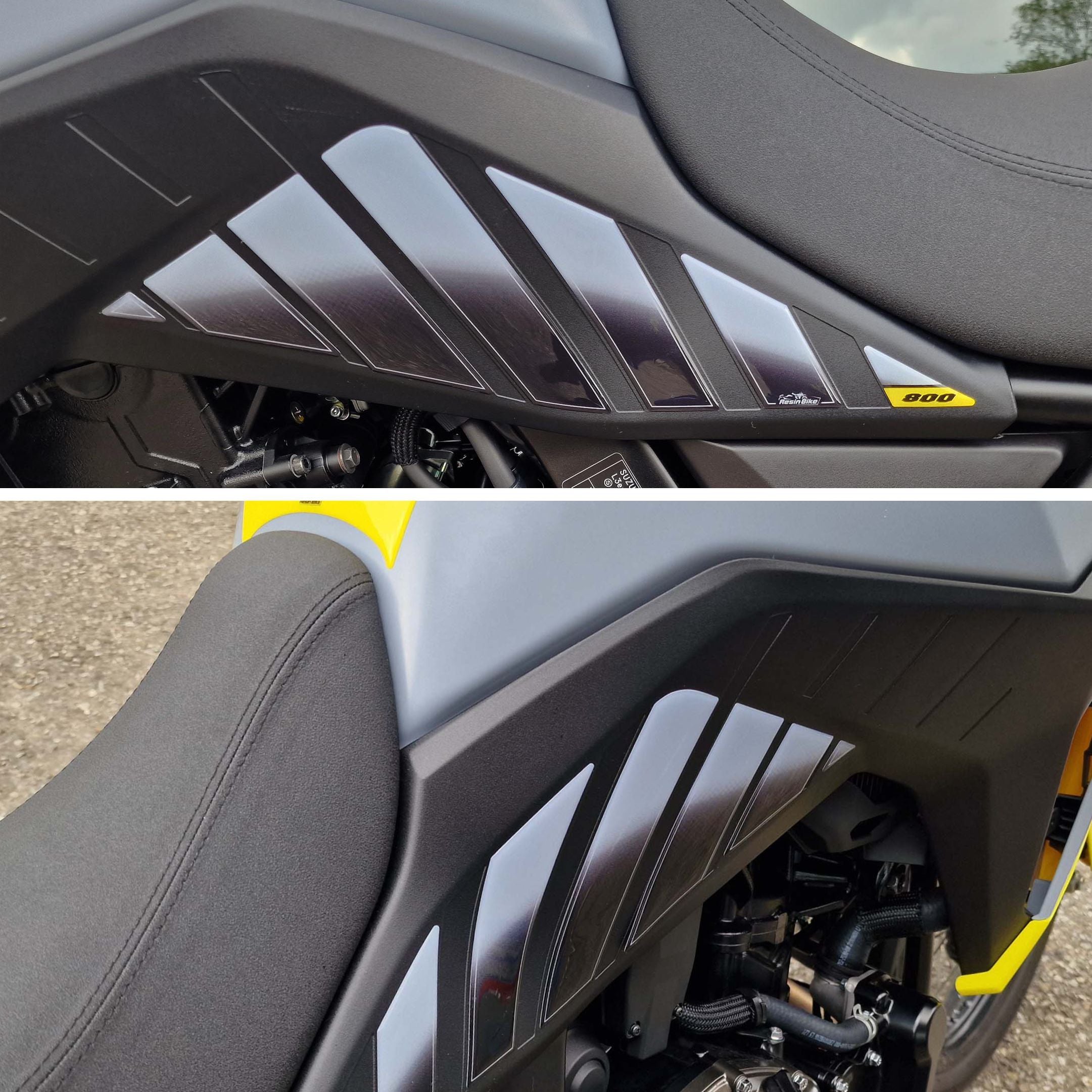 Resin Bike 3D Motorcycle Stickers - Tank Sides | Suzuki V-Strom 800DE 2023>2025 RB-1000671800007 -   Pyramid Motorcycle Accessories