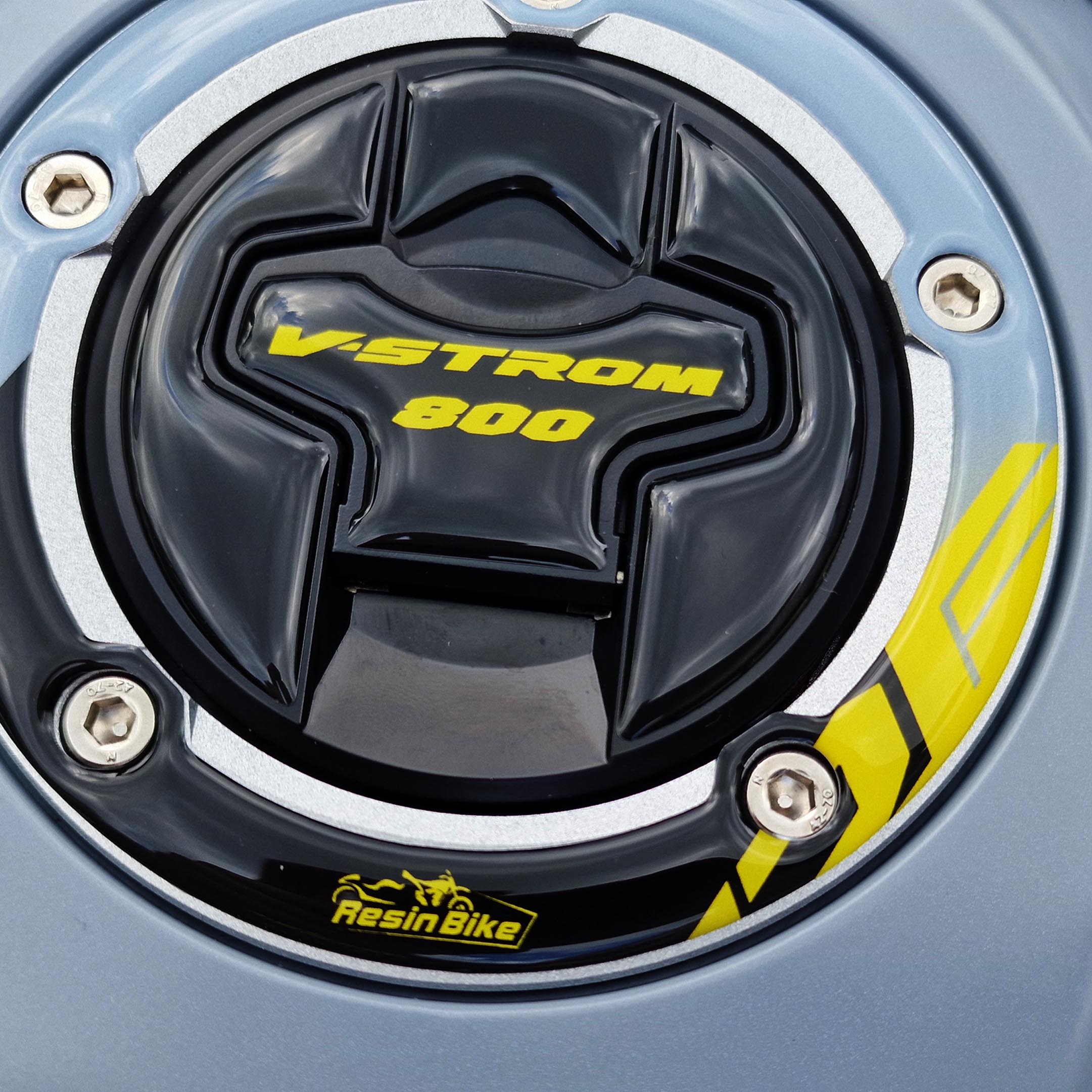 Resin Bike 3D Motorcycle Stickers - Fuel Cap | Suzuki V-Strom 800DE 2023>2025 RB-1000672000000 -   Pyramid Motorcycle Accessories