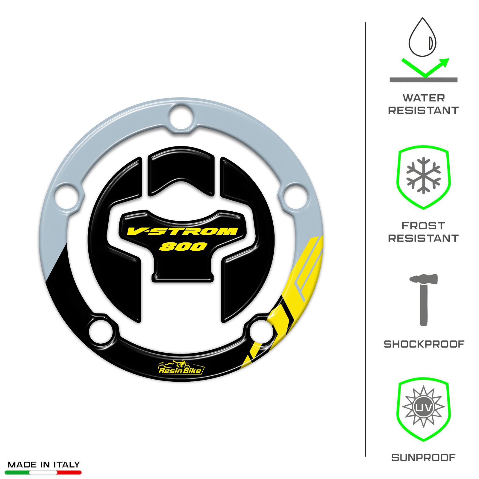 Resin Bike 3D Motorcycle Stickers - Fuel Cap | Suzuki V-Strom 800DE 2023>2025 RB-1000672000000 -   Pyramid Motorcycle Accessories