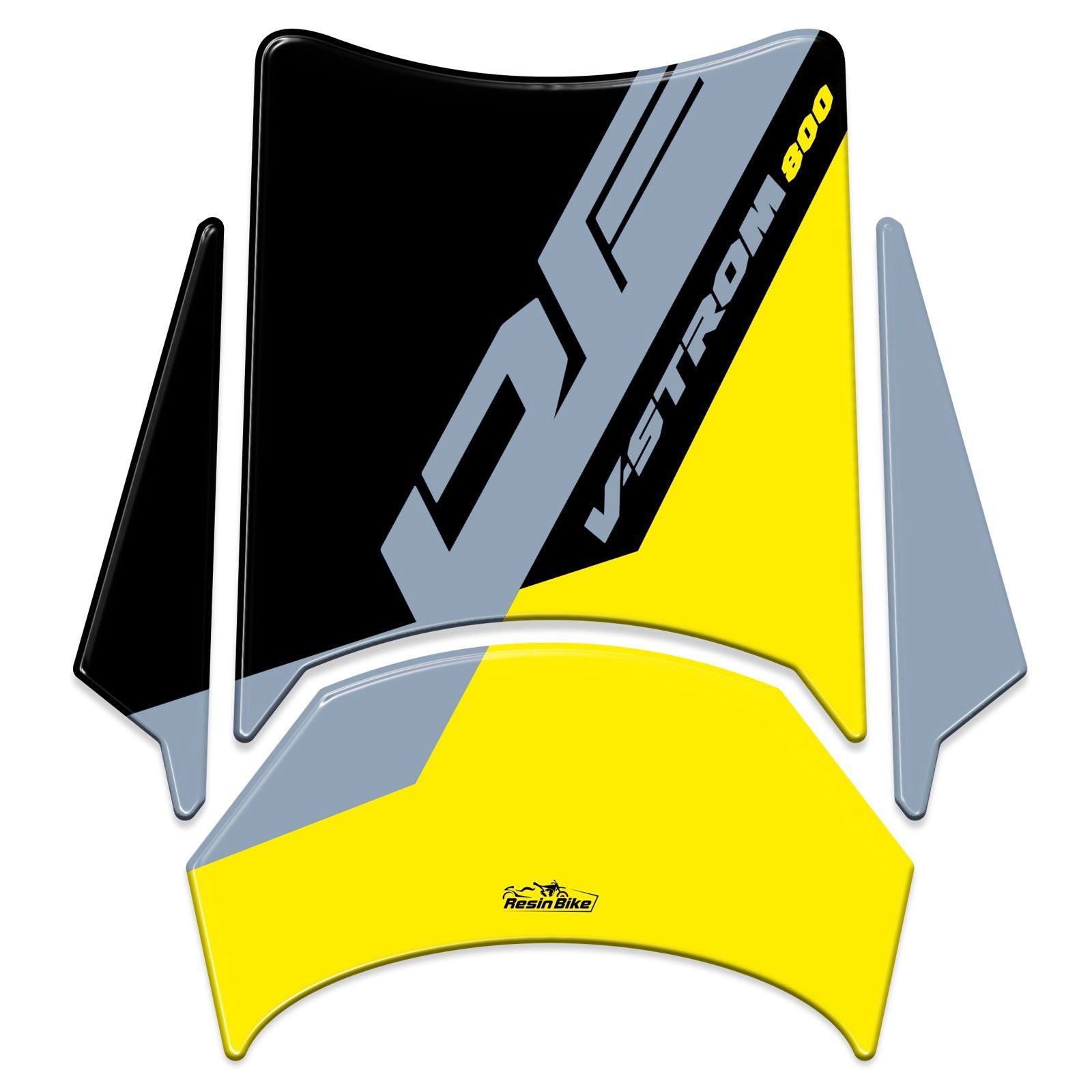 Resin Bike 3D Motorcycle Stickers - Tank Pad | Suzuki V-Strom 800DE 2023>2025 -   Pyramid Motorcycle Accessories