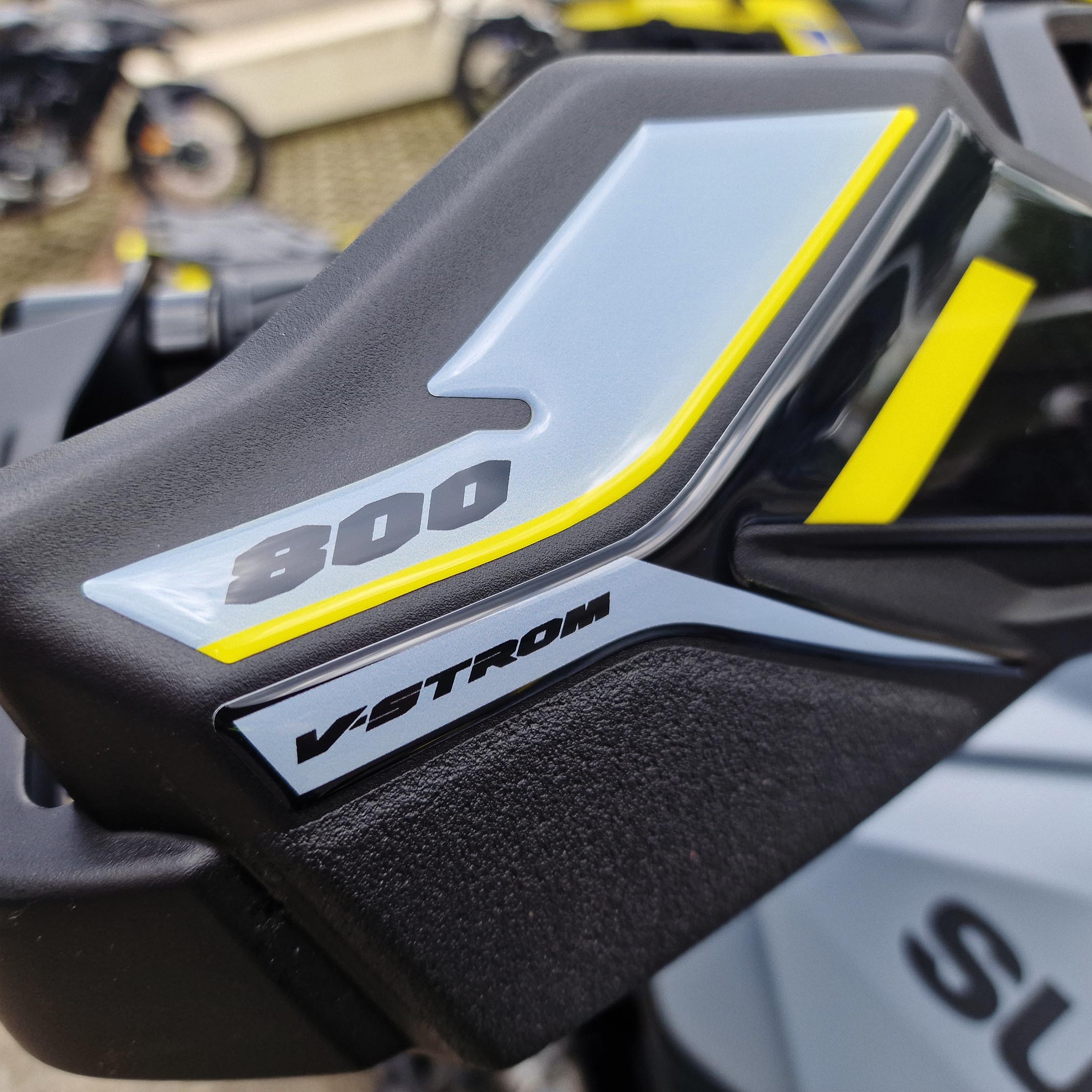 Resin Bike 3D Motorcycle Stickers - Handguards | Suzuki V-Strom 800DE 2023>2025 -   Pyramid Motorcycle Accessories