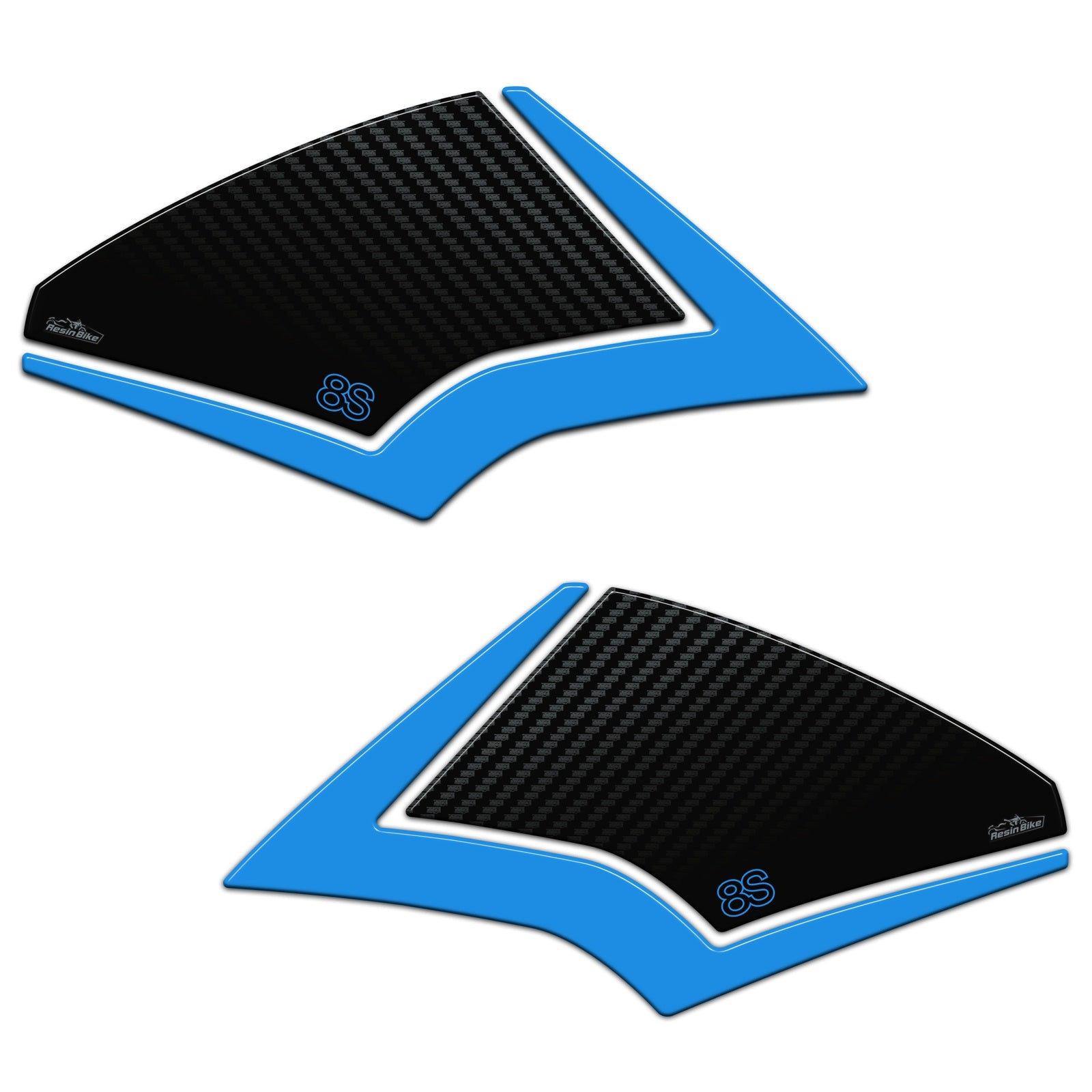 Resin Bike 3D Motorcycle Stickers - Tank Sides | Suzuki GSX-8S 2023>2026 -   Pyramid Motorcycle Accessories