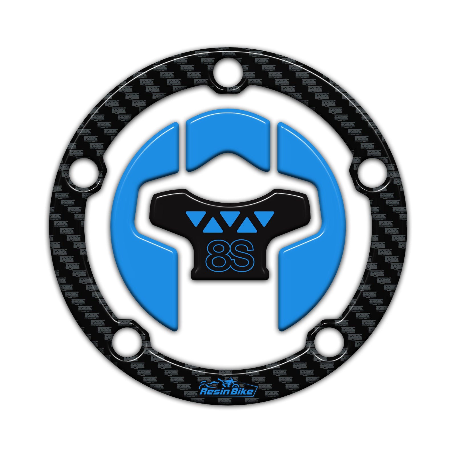Resin Bike 3D Motorcycle Stickers - Fuel Cap | Suzuki GSX-8S 2023>2026 -   Pyramid Motorcycle Accessories
