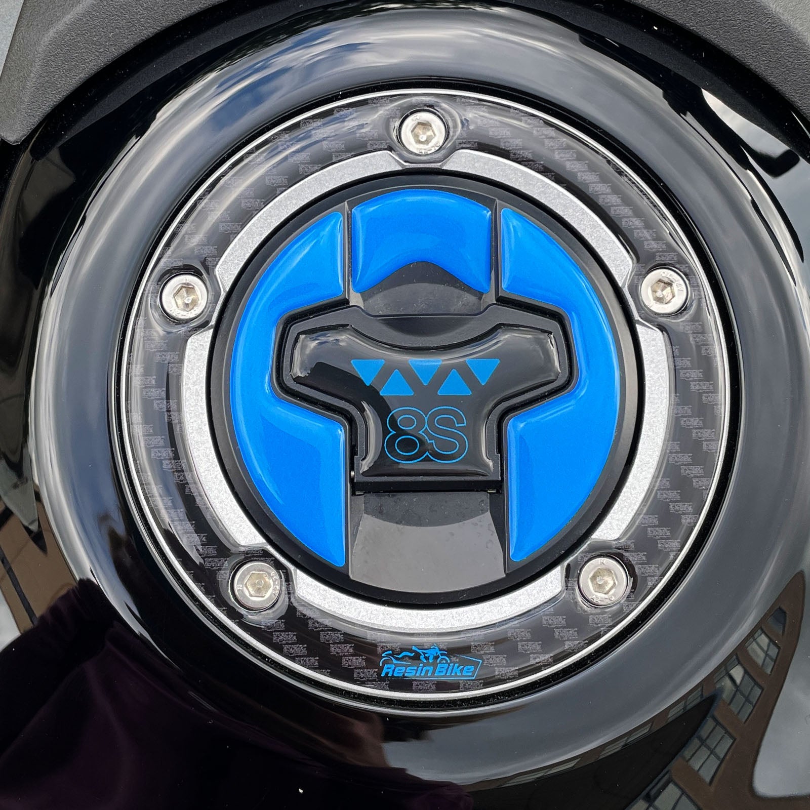 Resin Bike 3D Motorcycle Stickers - Fuel Cap | Suzuki GSX-8S 2023>2026 -   Pyramid Motorcycle Accessories