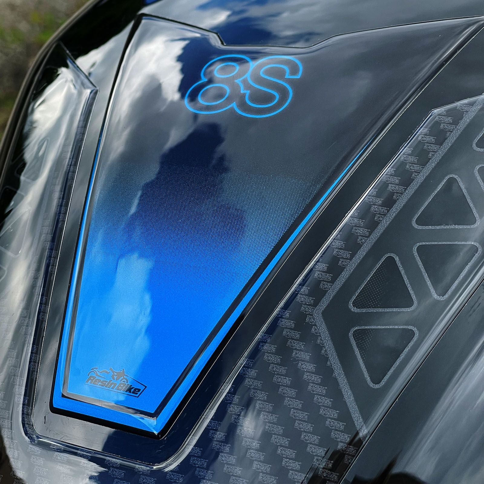 Resin Bike 3D Motorcycle Stickers - Tank Pad | Suzuki GSX-8S 2023>2026 -   Pyramid Motorcycle Accessories