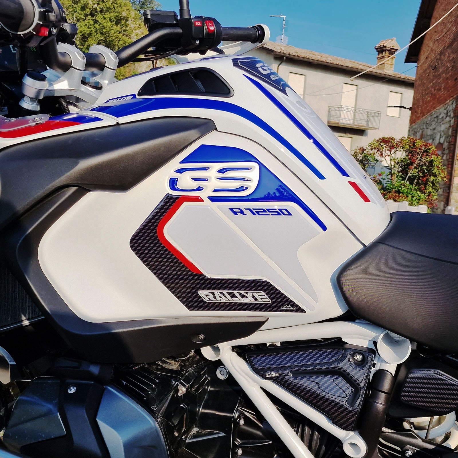 Resin Bike 3D Motorcycle Stickers - Basic Tank Kit | BMW R 1250 GS Adventure 2021>2024 -   Pyramid Motorcycle Accessories