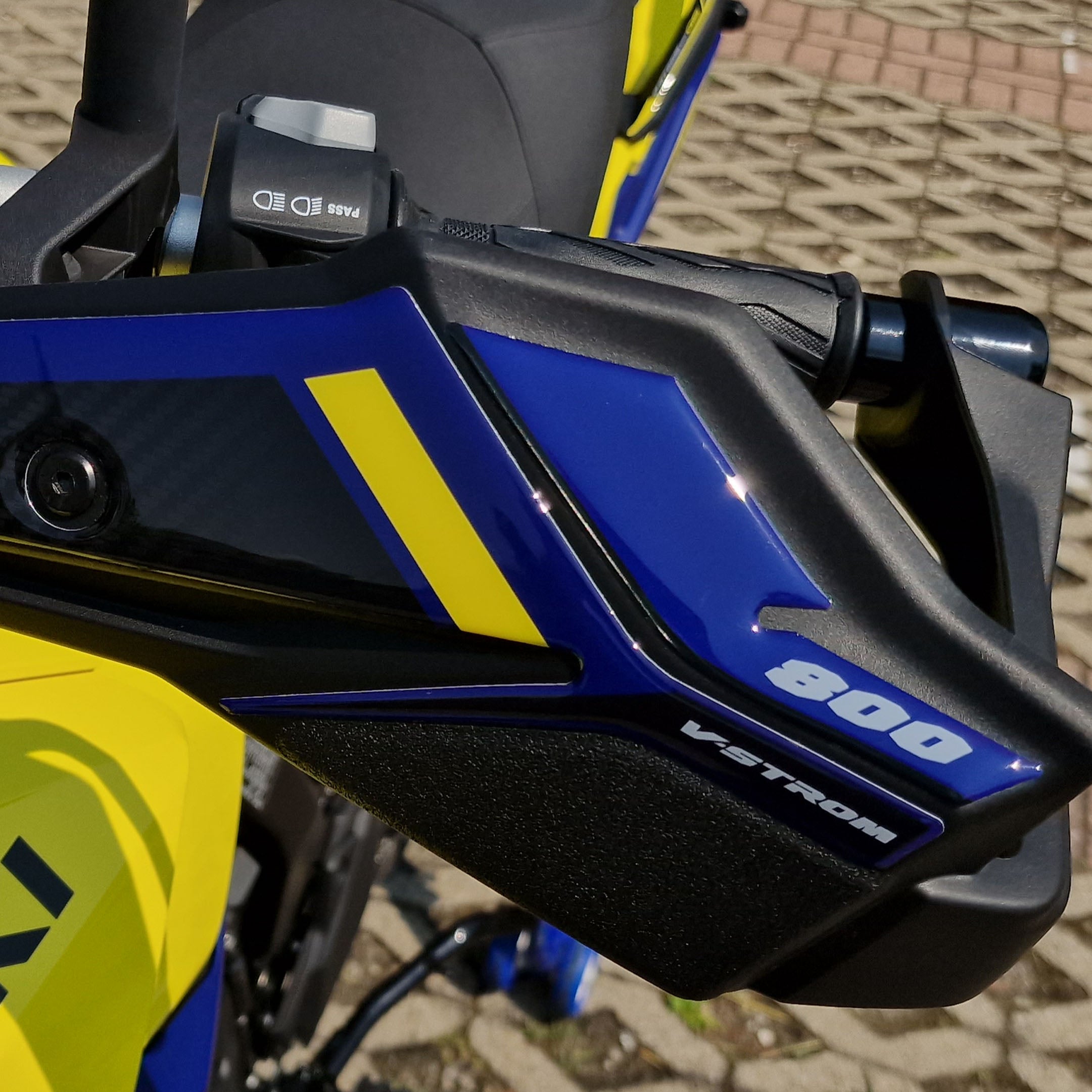Resin Bike 3D Motorcycle Stickers - Handguards | Suzuki V-Strom 800DE 2023>2026 RB-1000674300009 -   Pyramid Motorcycle Accessories