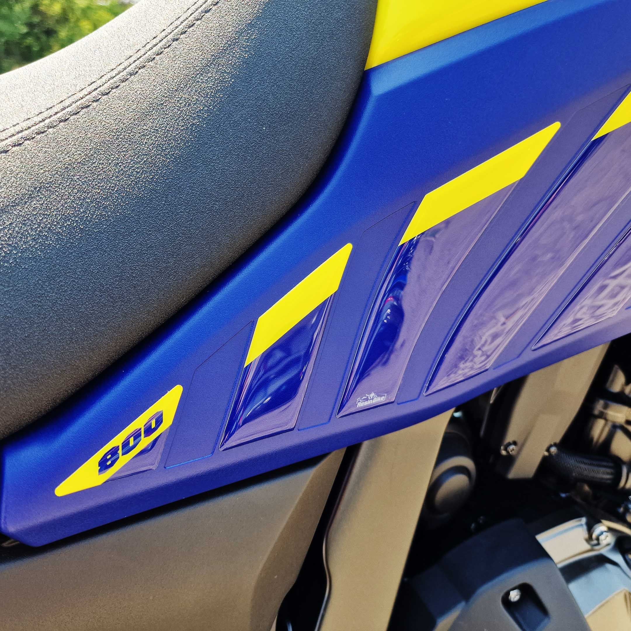 Resin Bike 3D Motorcycle Stickers - Tank Sides | Suzuki V-Strom 800DE 2023>2026 -   Pyramid Motorcycle Accessories