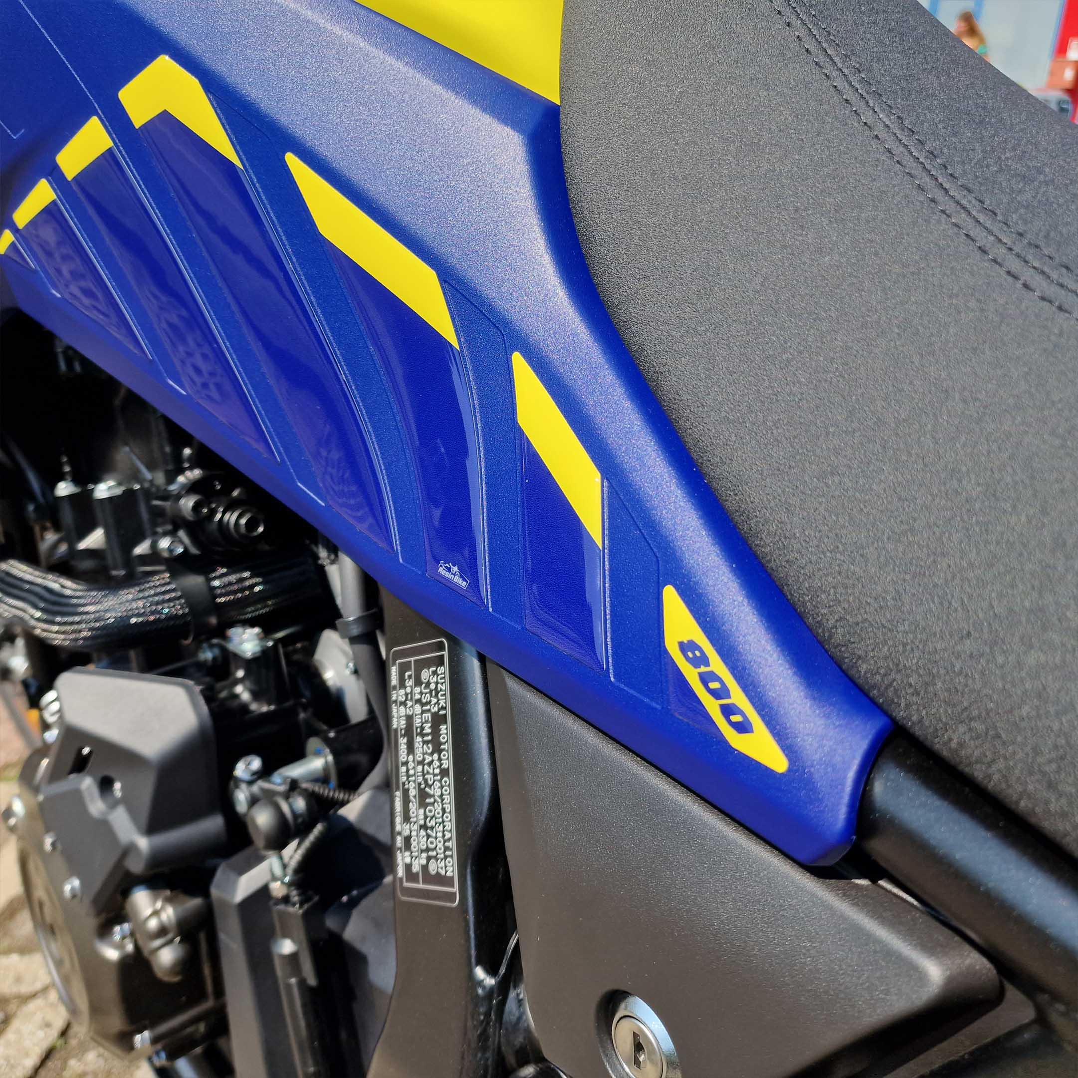 Resin Bike 3D Motorcycle Stickers - Tank Sides | Suzuki V-Strom 800DE 2023>2026 -   Pyramid Motorcycle Accessories