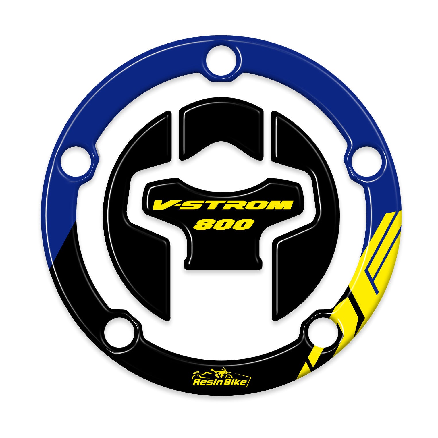 Resin Bike 3D Motorcycle Stickers - Fuel Cap | Suzuki V-Strom 800DE 2023>2026 -   Pyramid Motorcycle Accessories