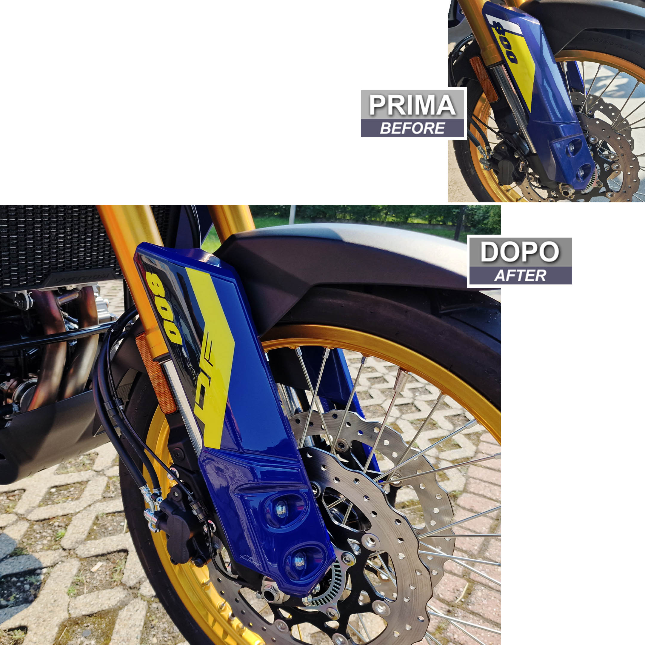 Resin Bike 3D Motorcycle Stickers - Side Panels | Suzuki V-Strom 800DE 2023>2026 -   Pyramid Motorcycle Accessories