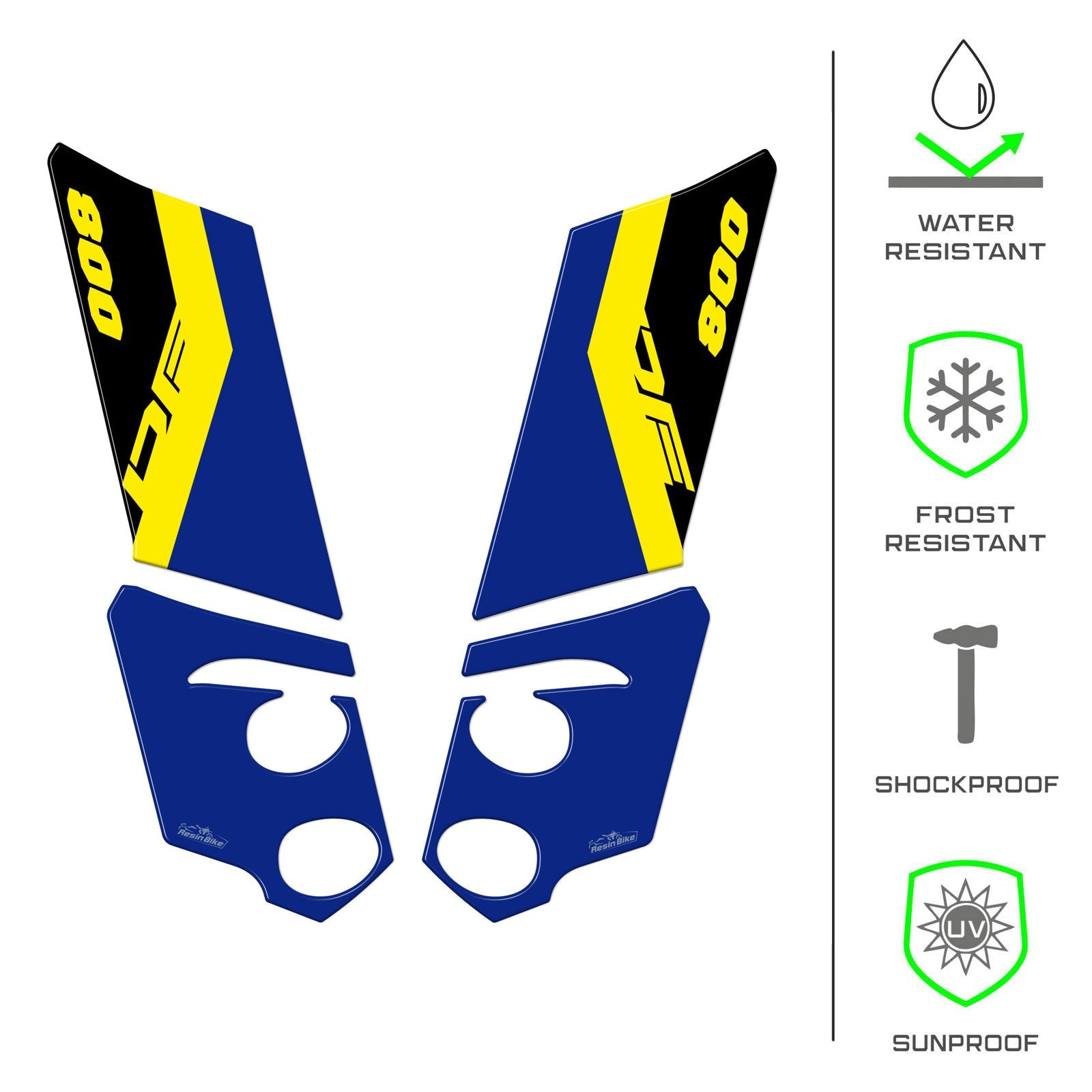 Resin Bike 3D Motorcycle Stickers - Side Panels | Suzuki V-Strom 800DE 2023>2026 -   Pyramid Motorcycle Accessories