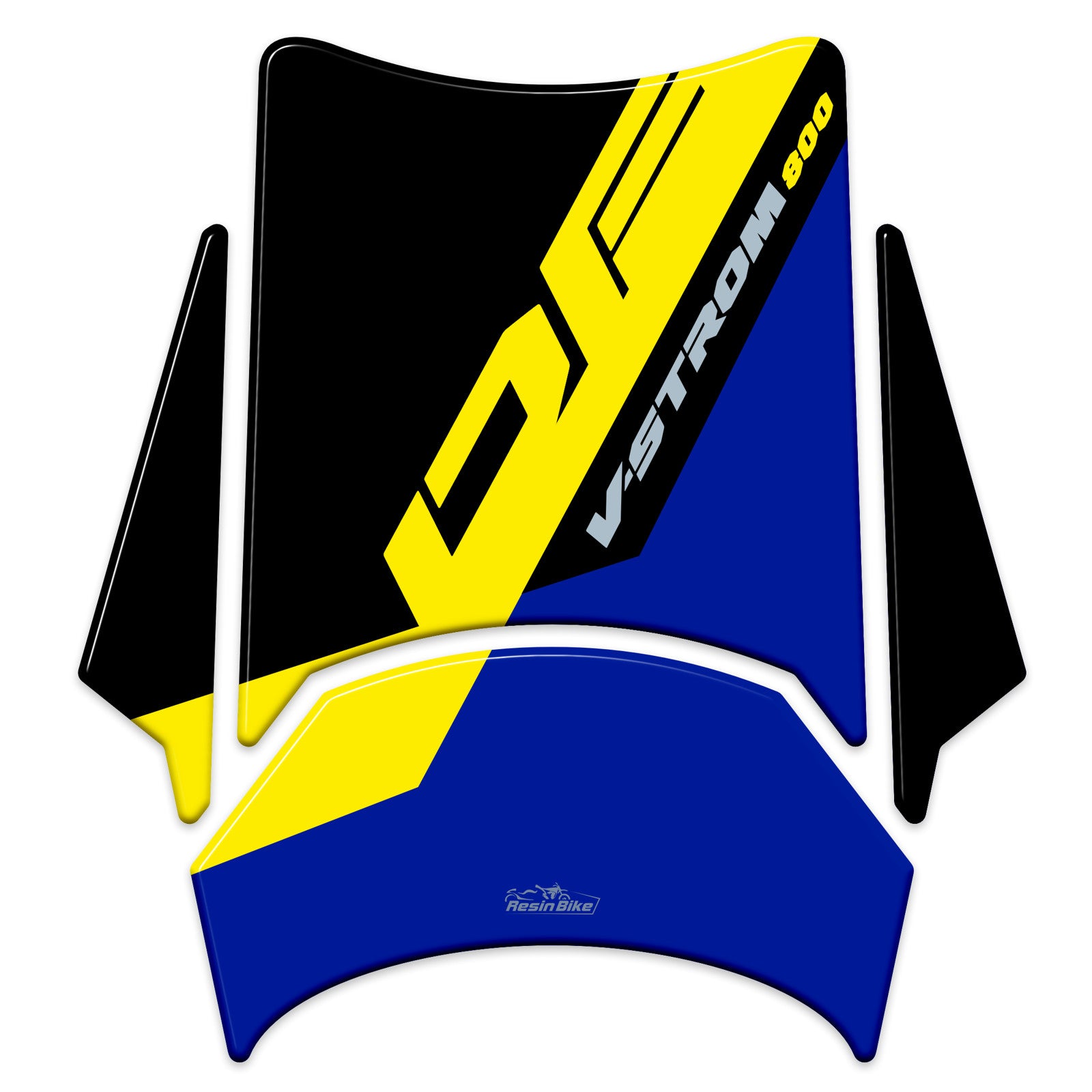 Resin Bike 3D Motorcycle Stickers - Tank Pad | Suzuki V-Strom 800DE 2023>2025 -   Pyramid Motorcycle Accessories