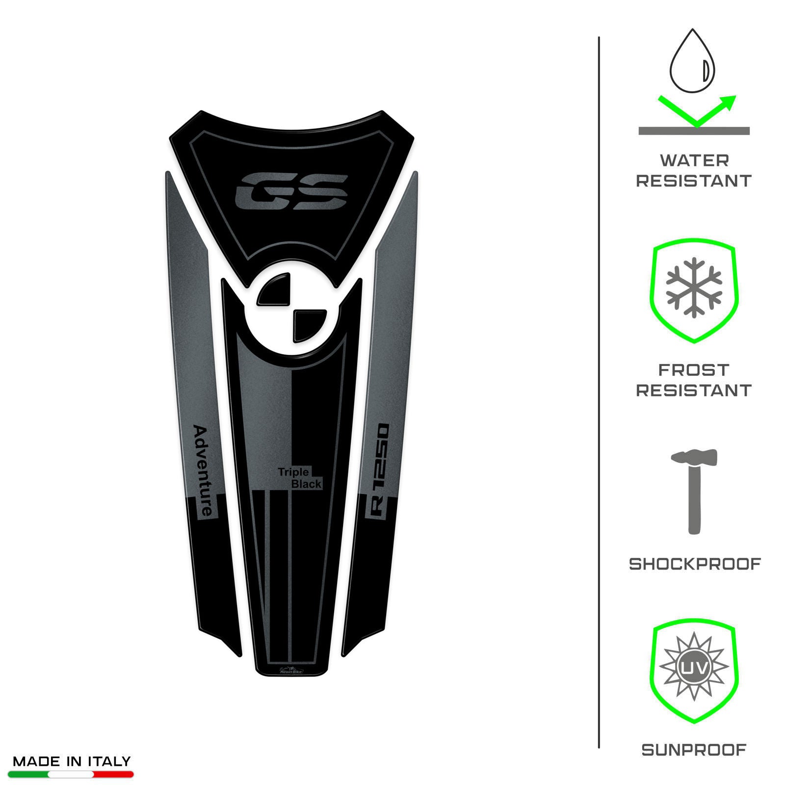 Resin Bike 3D Motorcycle Stickers - Tank Pad | BMW R 1250 GS/GSA 2021>2024 -   Pyramid Motorcycle Accessories