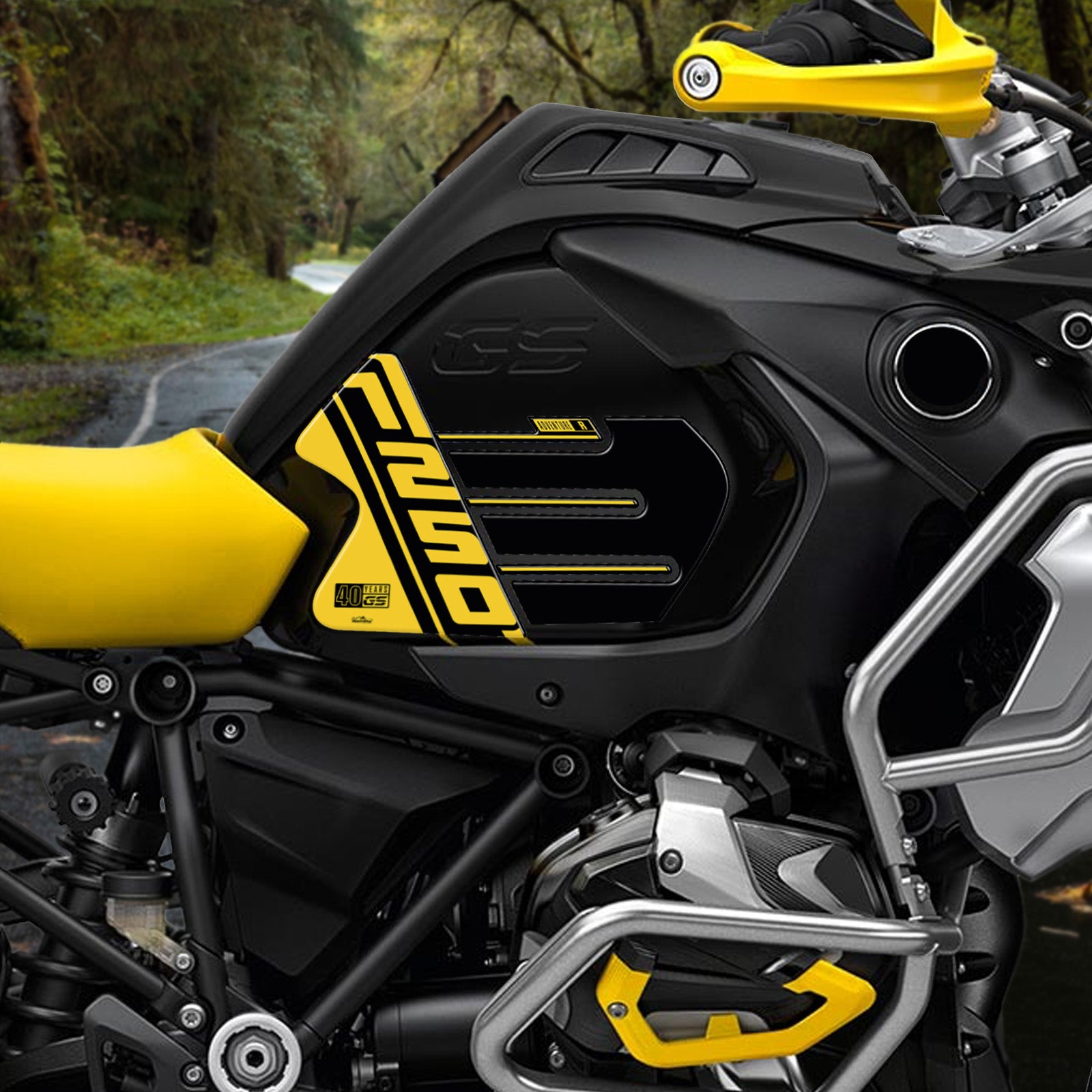 Resin Bike 3D Motorcycle Stickers - Tank Sides | BMW R 1250 GS Adventure 2020>2021 -   Pyramid Motorcycle Accessories