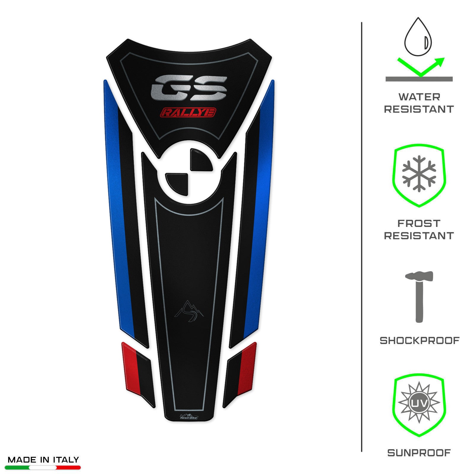 Resin Bike 3D Motorcycle Stickers - Tank Pad | BMW R 1250 GS/GSA 2021>2024 -   Pyramid Motorcycle Accessories