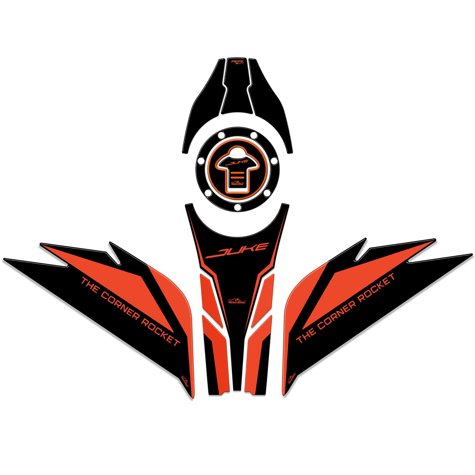 Resin Bike 3D Motorcycle Stickers - Basic Kit | KTM 390 Duke 2021>2023 RB-1000677300006 -   Pyramid Motorcycle Accessories