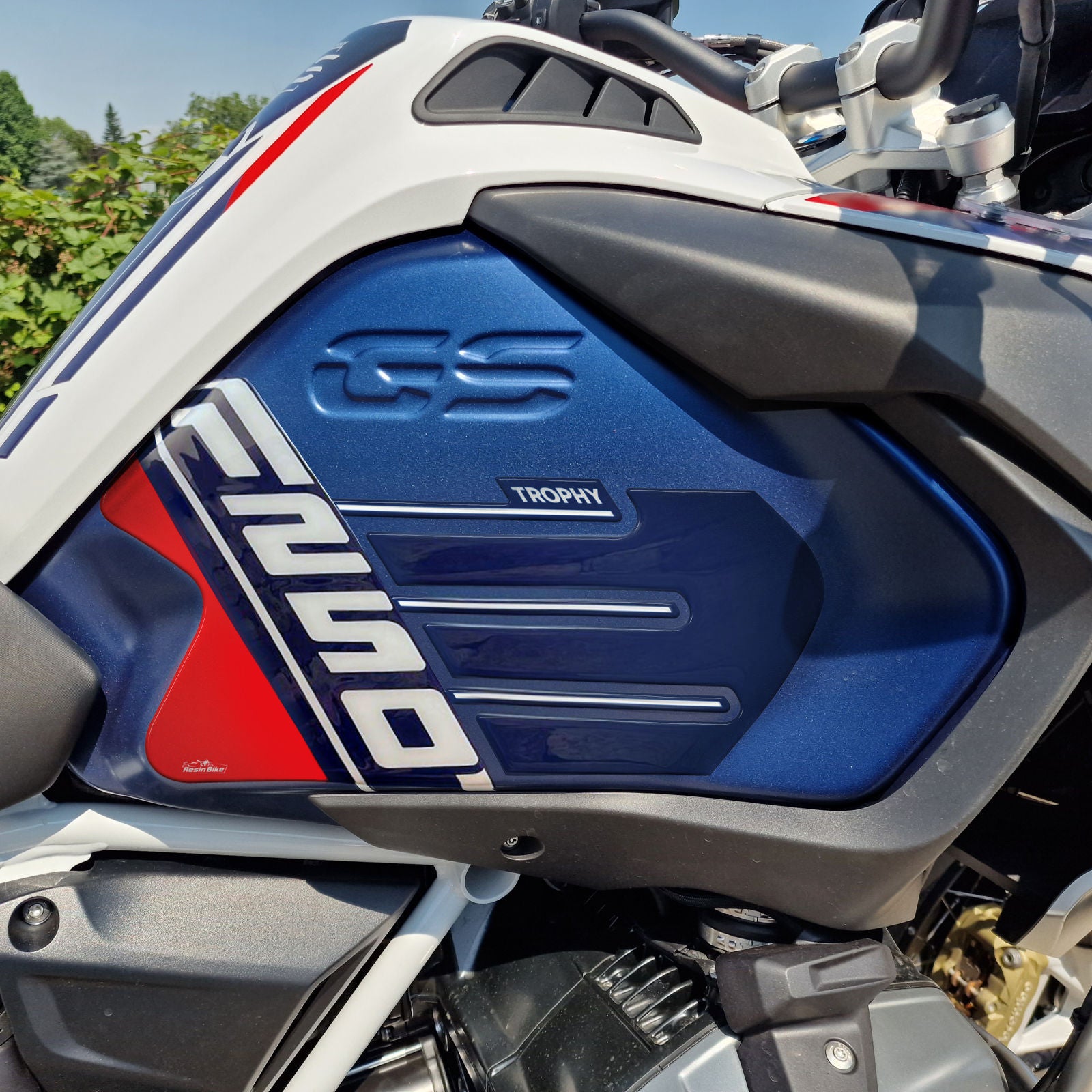 Resin Bike 3D Motorcycle Stickers - Tank Sides | BMW R 1250 GS Adventure 2021>2024 -   Pyramid Motorcycle Accessories