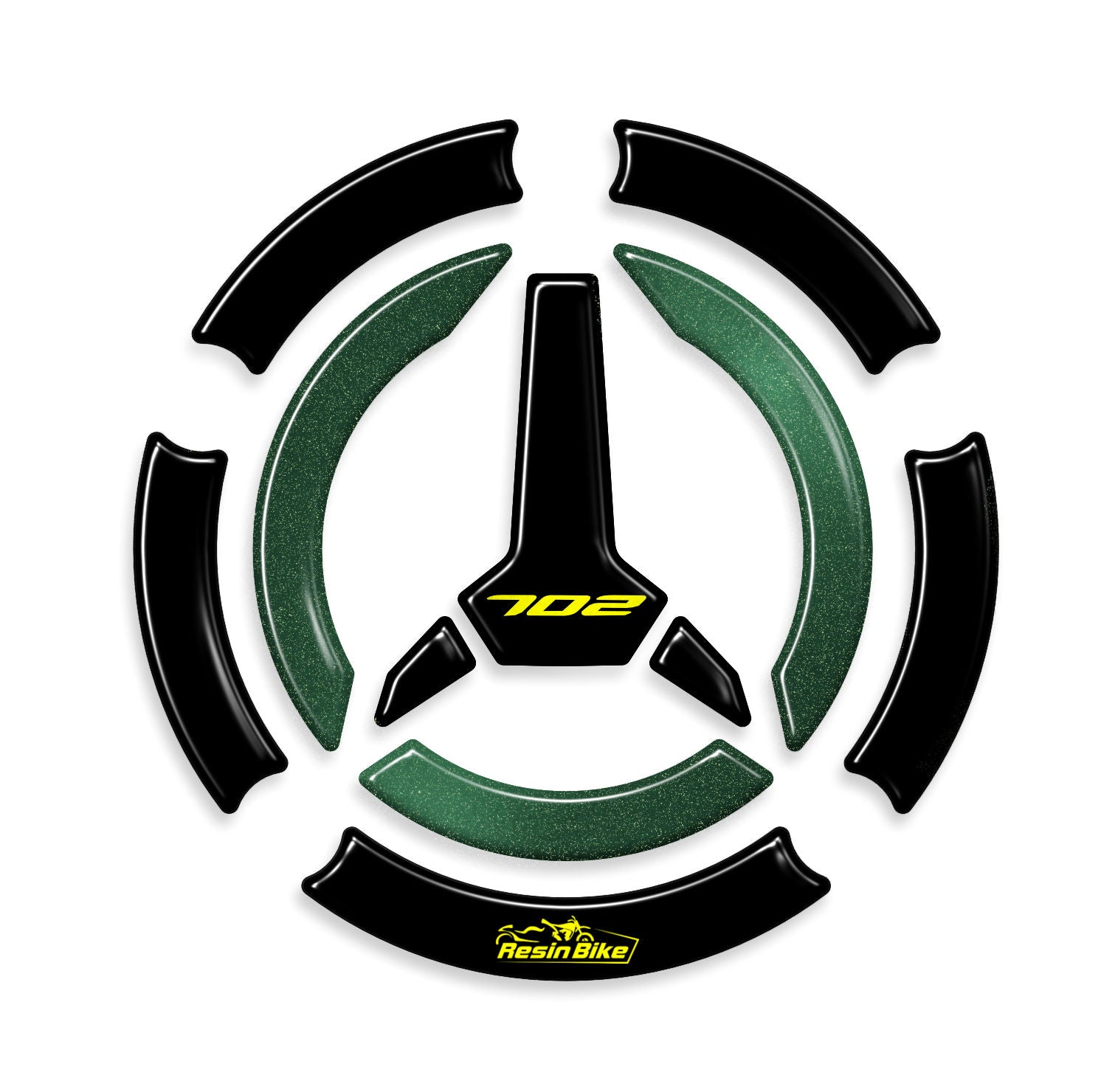 Resin Bike 3D Motorcycle Stickers - Fuel Cap | Benelli TRK 702/702X 2023>2025 -   Pyramid Motorcycle Accessories