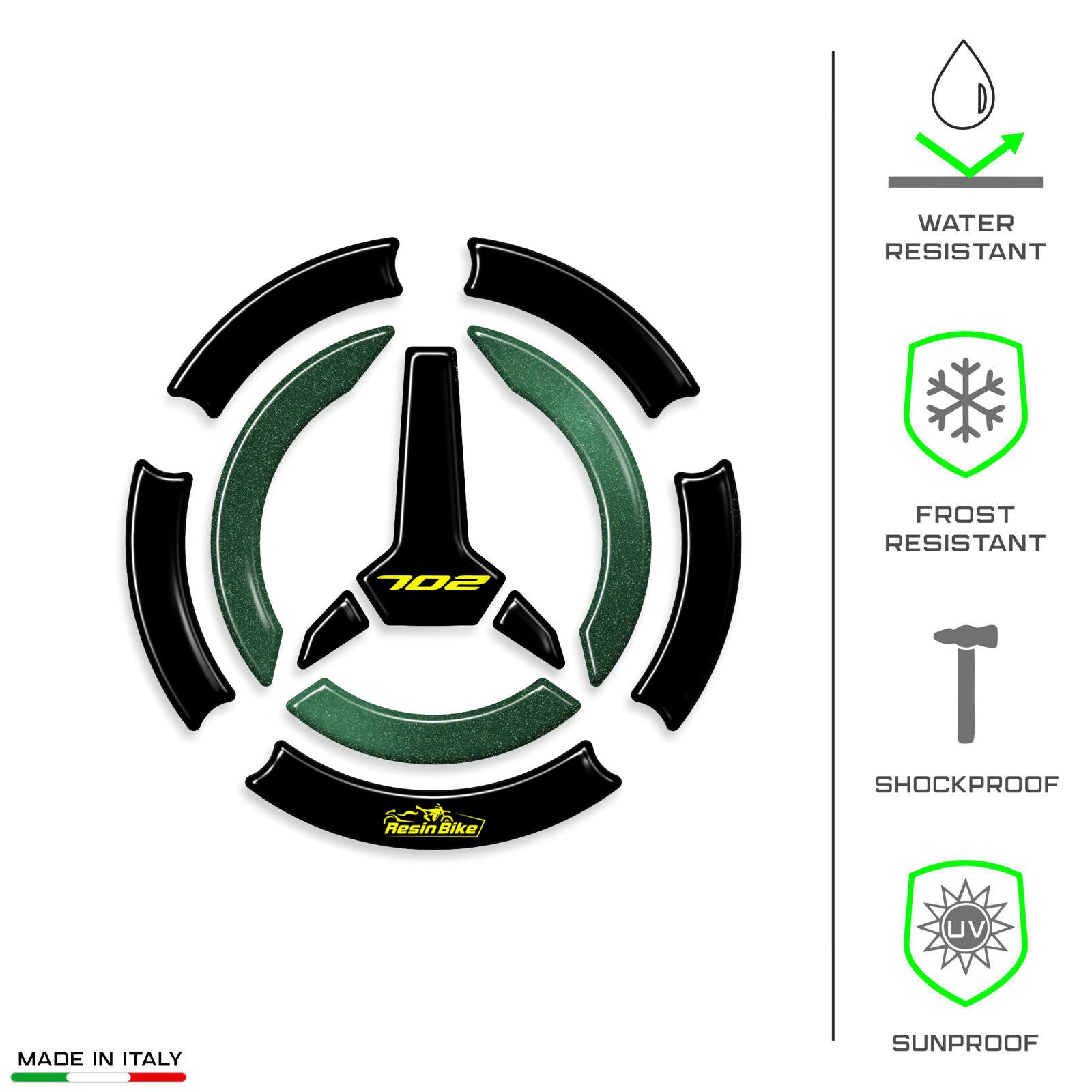 Resin Bike 3D Motorcycle Stickers - Fuel Cap | Benelli TRK 702/702X 2023>2025 -   Pyramid Motorcycle Accessories