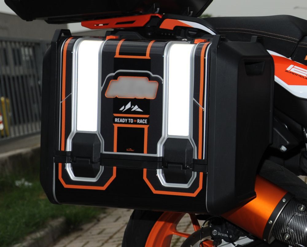 Resin Bike 3D Motorcycle Stickers - Panniers | KTM 1050 Adventure RB-BK125752 -   Pyramid Motorcycle Accessories