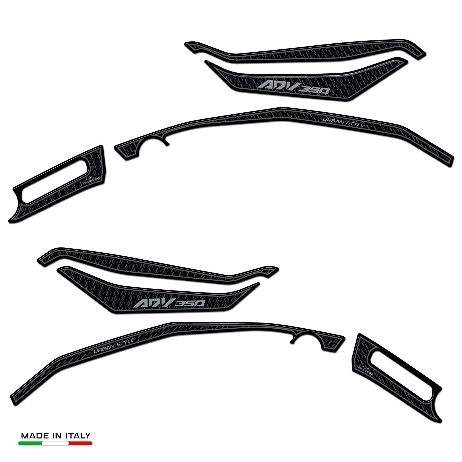 Resin Bike 3D Motorcycle Stickers - Handguards | Honda ADV 350 2022>Current -   Pyramid Motorcycle Accessories