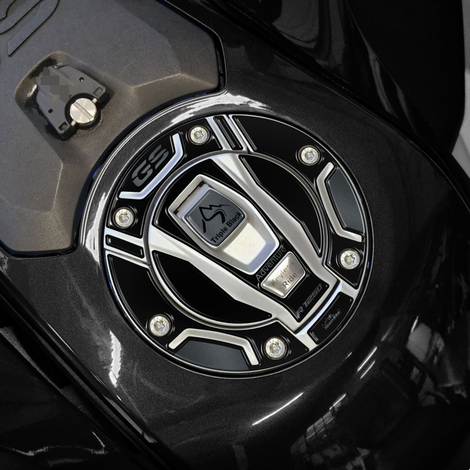 Resin Bike 3D Motorcycle Stickers - Basic Kit | BMW R 1250 GS Adventure Triple Black 2021>2024 -   Pyramid Motorcycle Accessories
