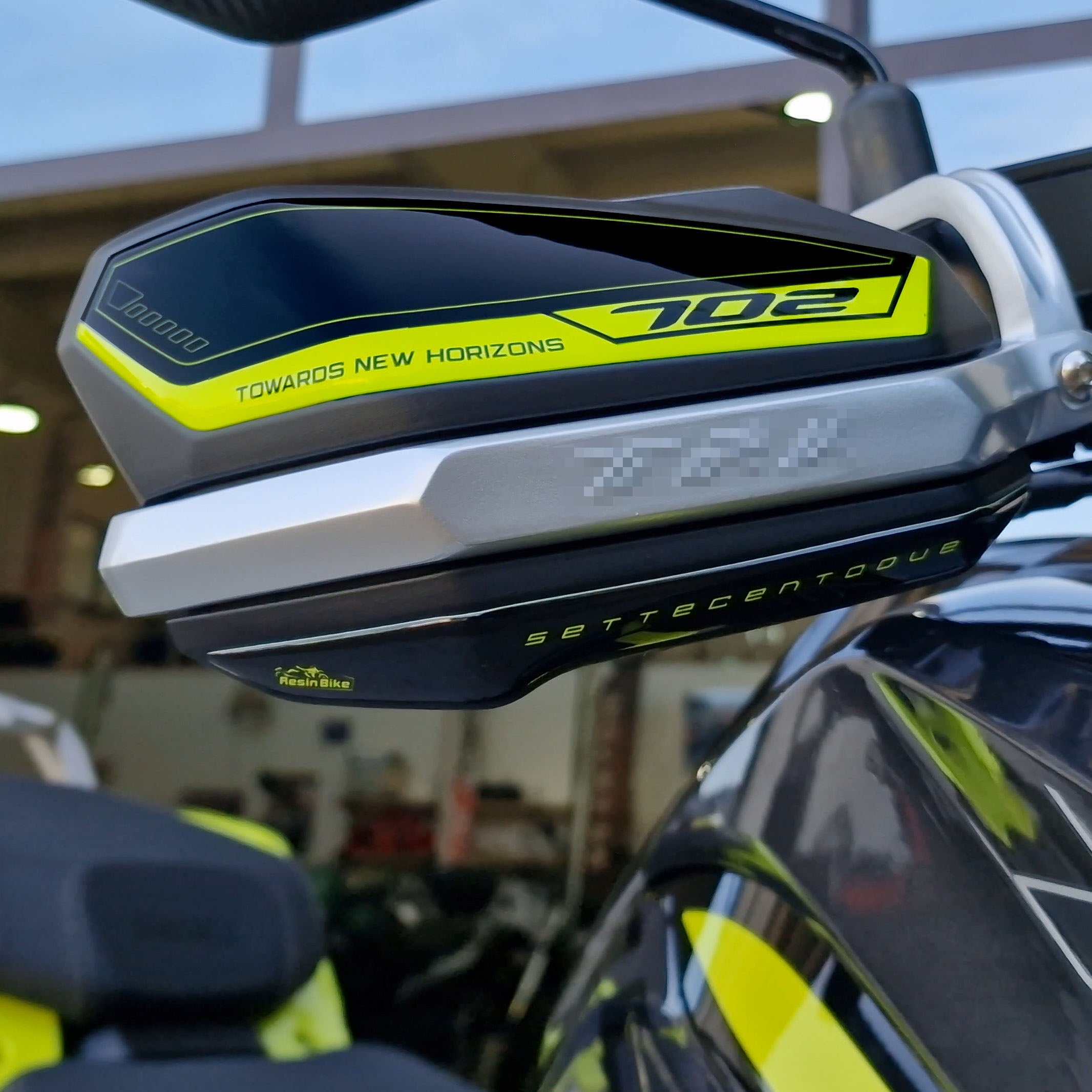 Resin Bike 3D Motorcycle Stickers - Handguards | Benelli TRK 702/702X 2023>2025 -   Pyramid Motorcycle Accessories