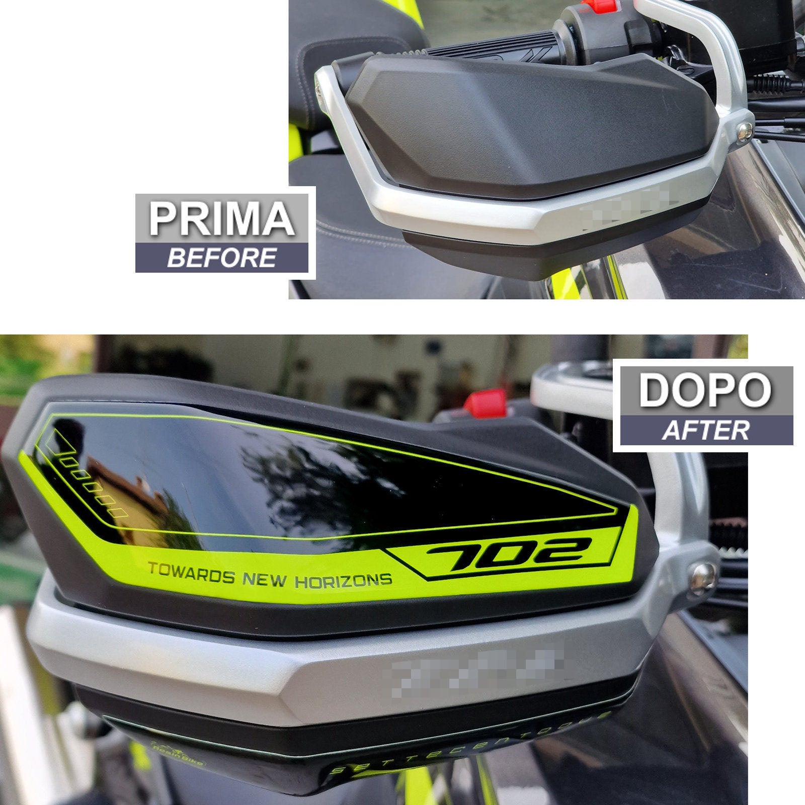 Resin Bike 3D Motorcycle Stickers - Handguards | Benelli TRK 702/702X 2023>2025 -   Pyramid Motorcycle Accessories