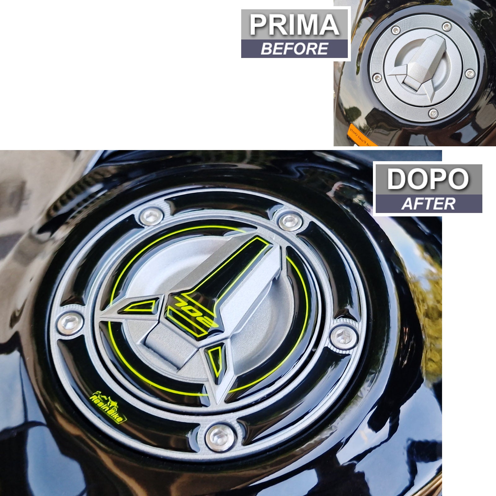 Resin Bike 3D Motorcycle Stickers - Frontal Area | Benelli TRK 702 / 702 X 2023>2026 RB-1000679800009 -   Pyramid Motorcycle Accessories