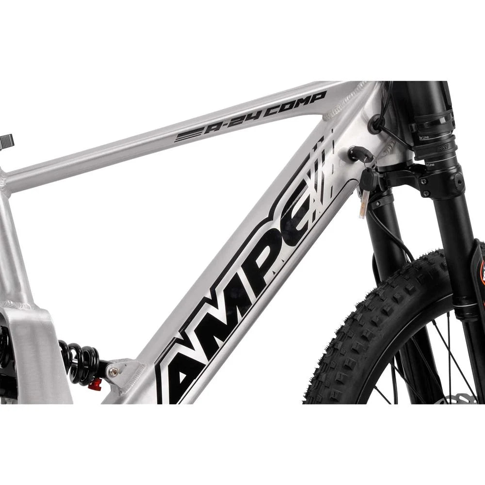 Amped A24 Comp Kids Electric Bike - Silver -   Pyramid Motorcycle Accessories