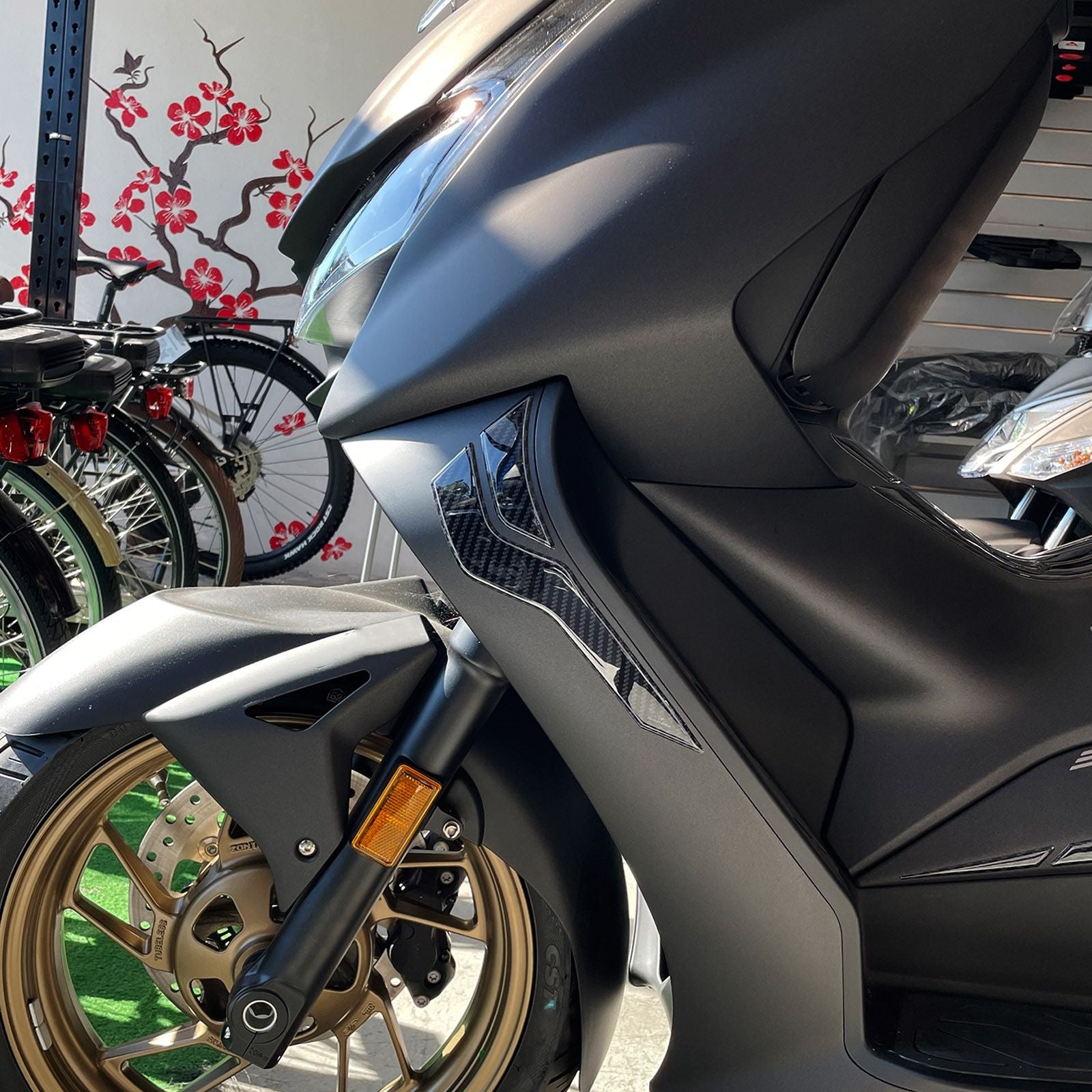 Resin Bike 3D Motorcycle Stickers - Side Panels | Zontes 350D 2023>Current -   Pyramid Motorcycle Accessories